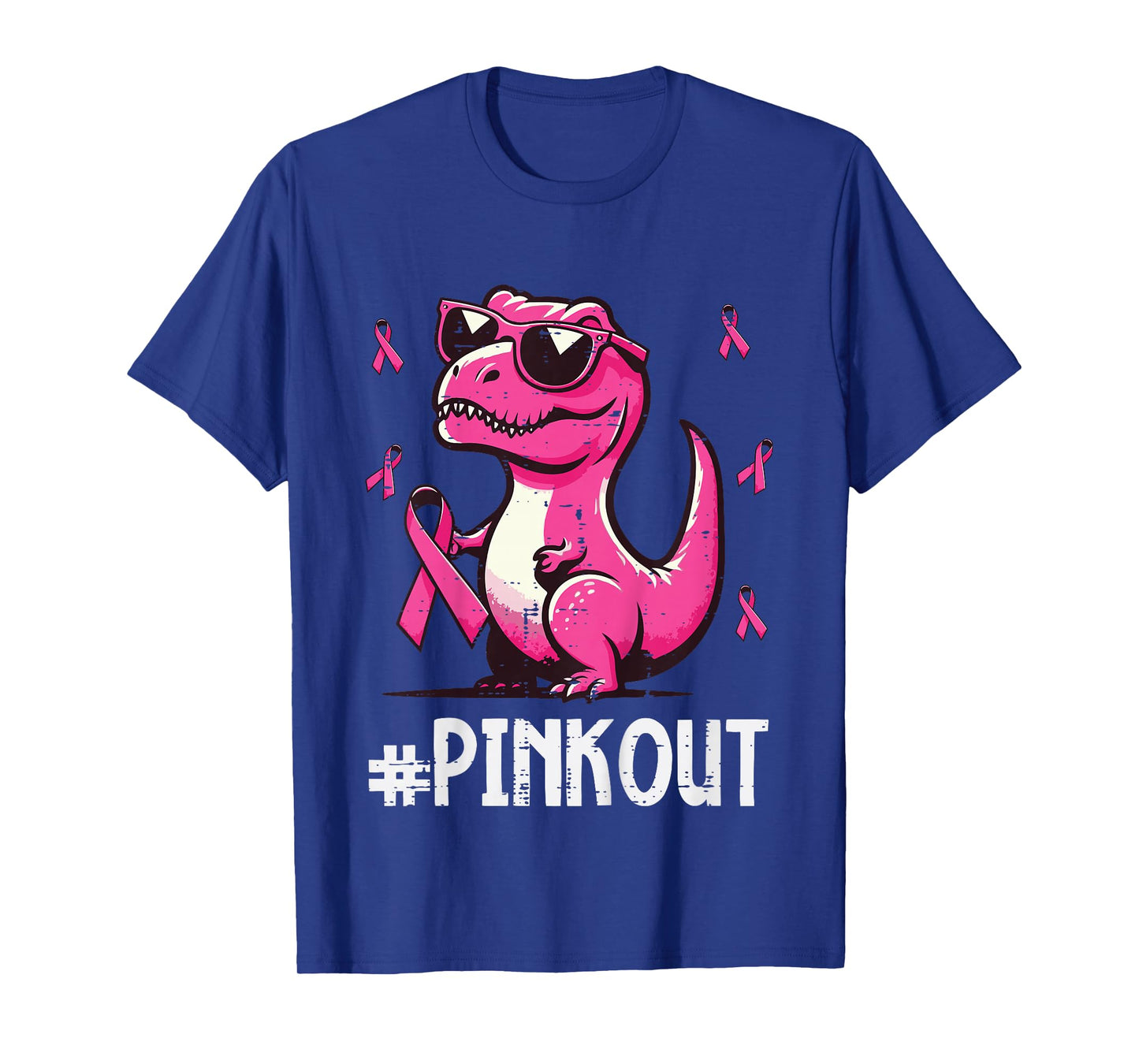 Kids Breast Cancer Dino Pinkout Trex Awareness Toddler Boys Kids T-Shirt