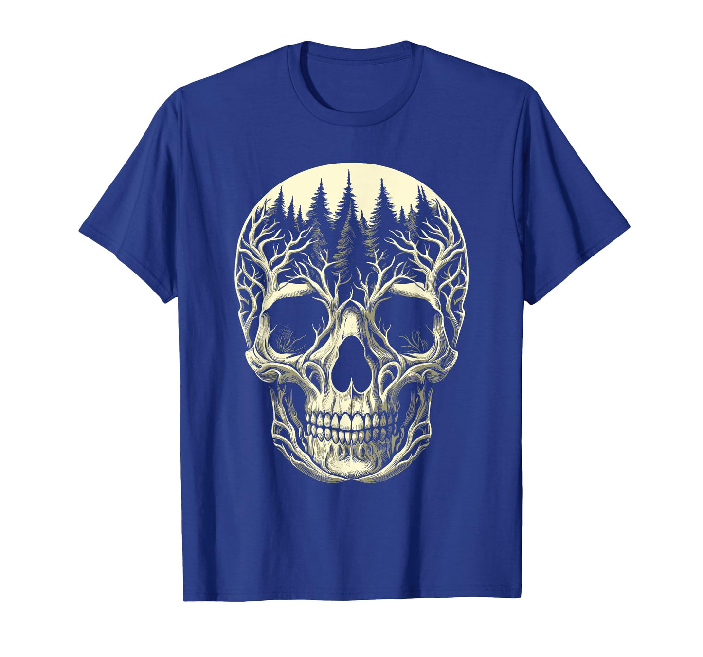 creepy Skull Forest skeleton Horror T-Shirt