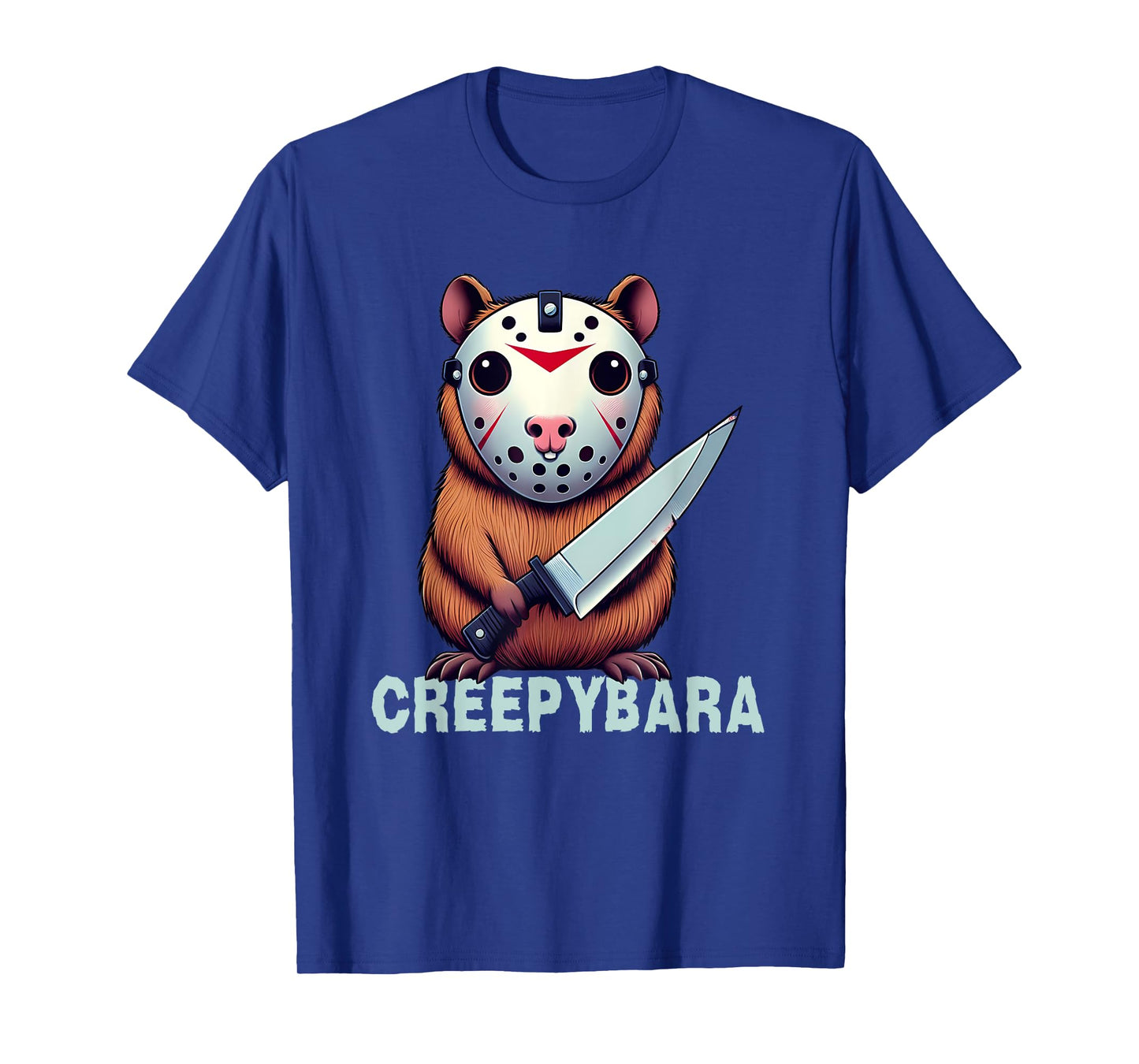 Creepybara Horror Capybara – Funny Halloween Scary Animal T-Shirt
