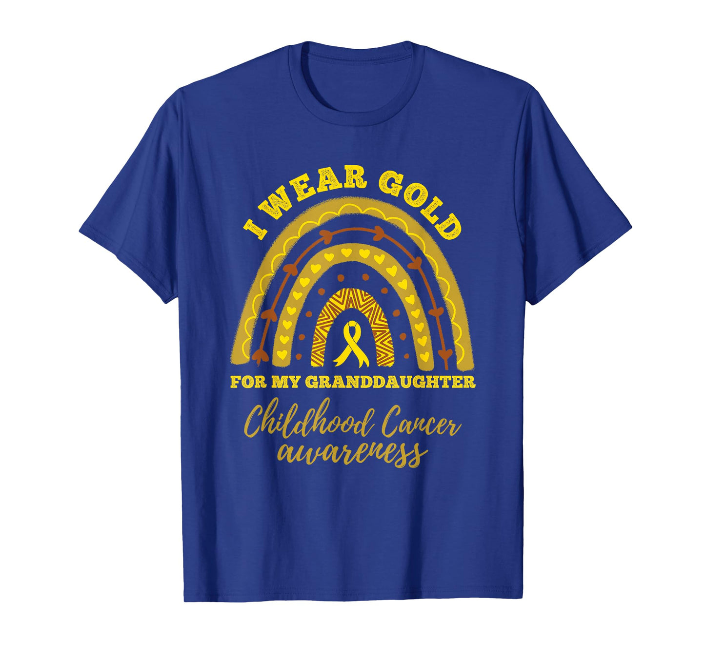 I Wear Gold For My Granddaughter Childhood Cancer Awareness T-Shirt