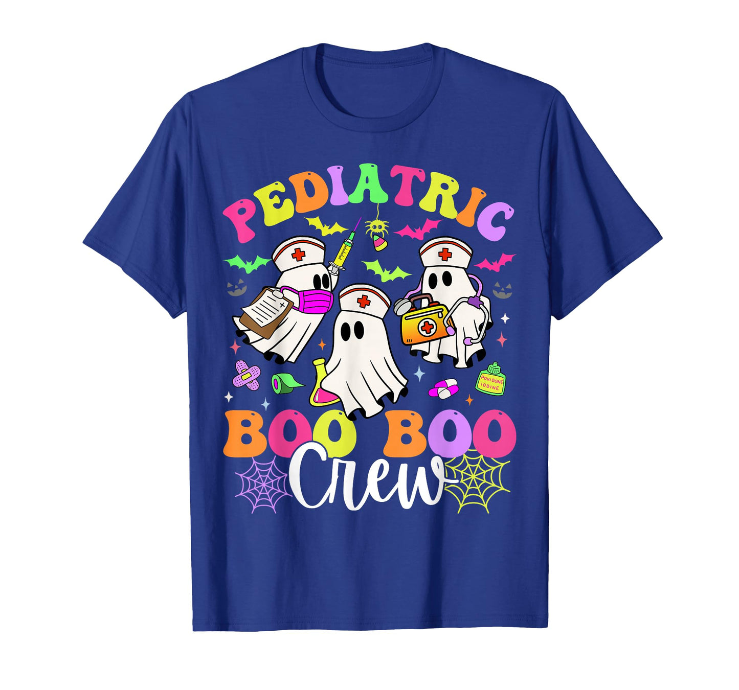 Pediatric Nurse Boo-Boo Crew Ghost Nurse Halloween Costume T-Shirt