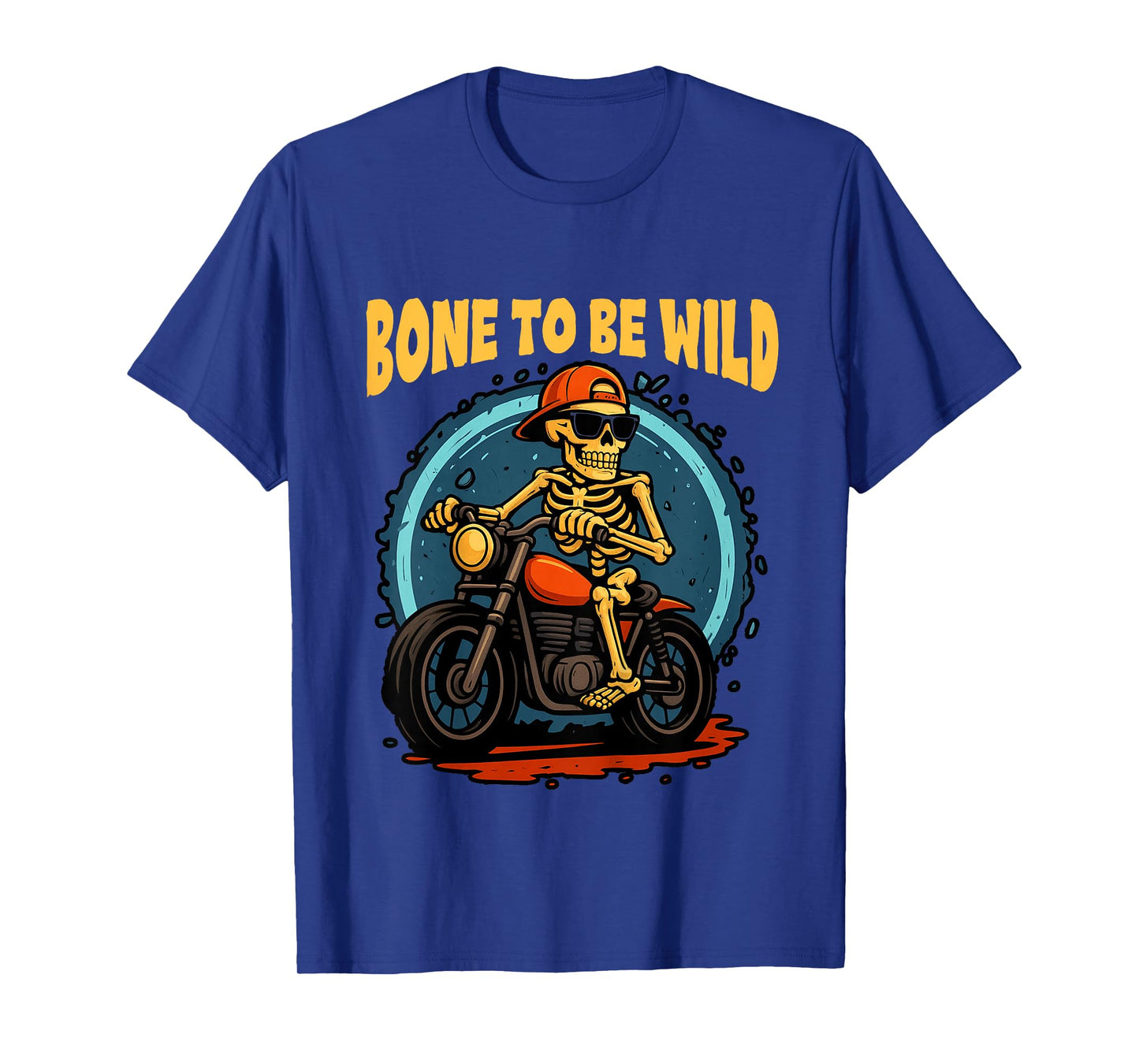 Kids Halloween Vibes Spooky Dirt Bike Riding Bone to Be That Wild T-Shirt