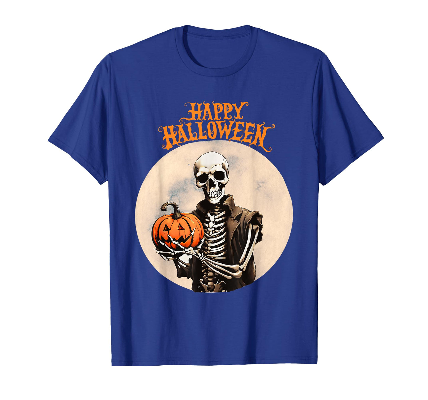 Happy Halloween, Halloween Skeleton, Skull, Pumpkin T-Shirt