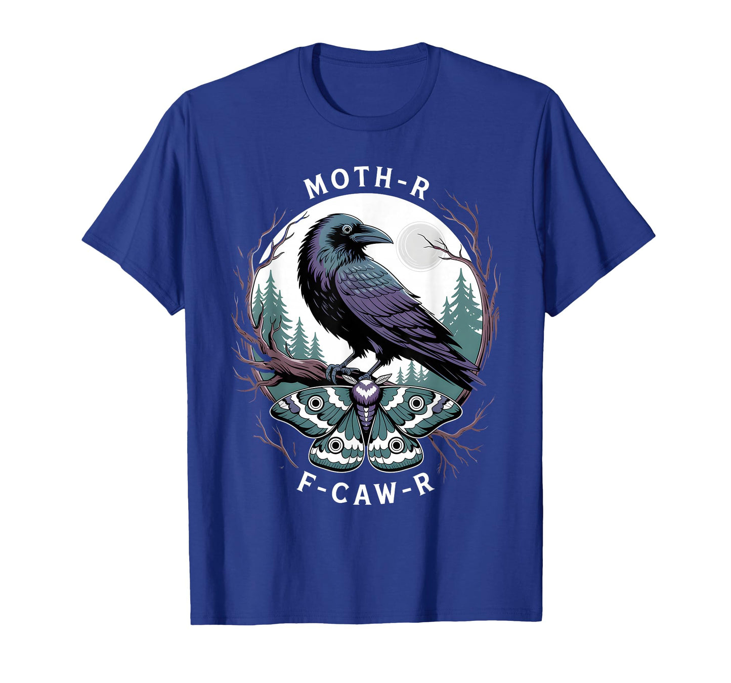 Funny Crow F-Caw-F Raven Bird Gothic Halloween Party Joke T-Shirt