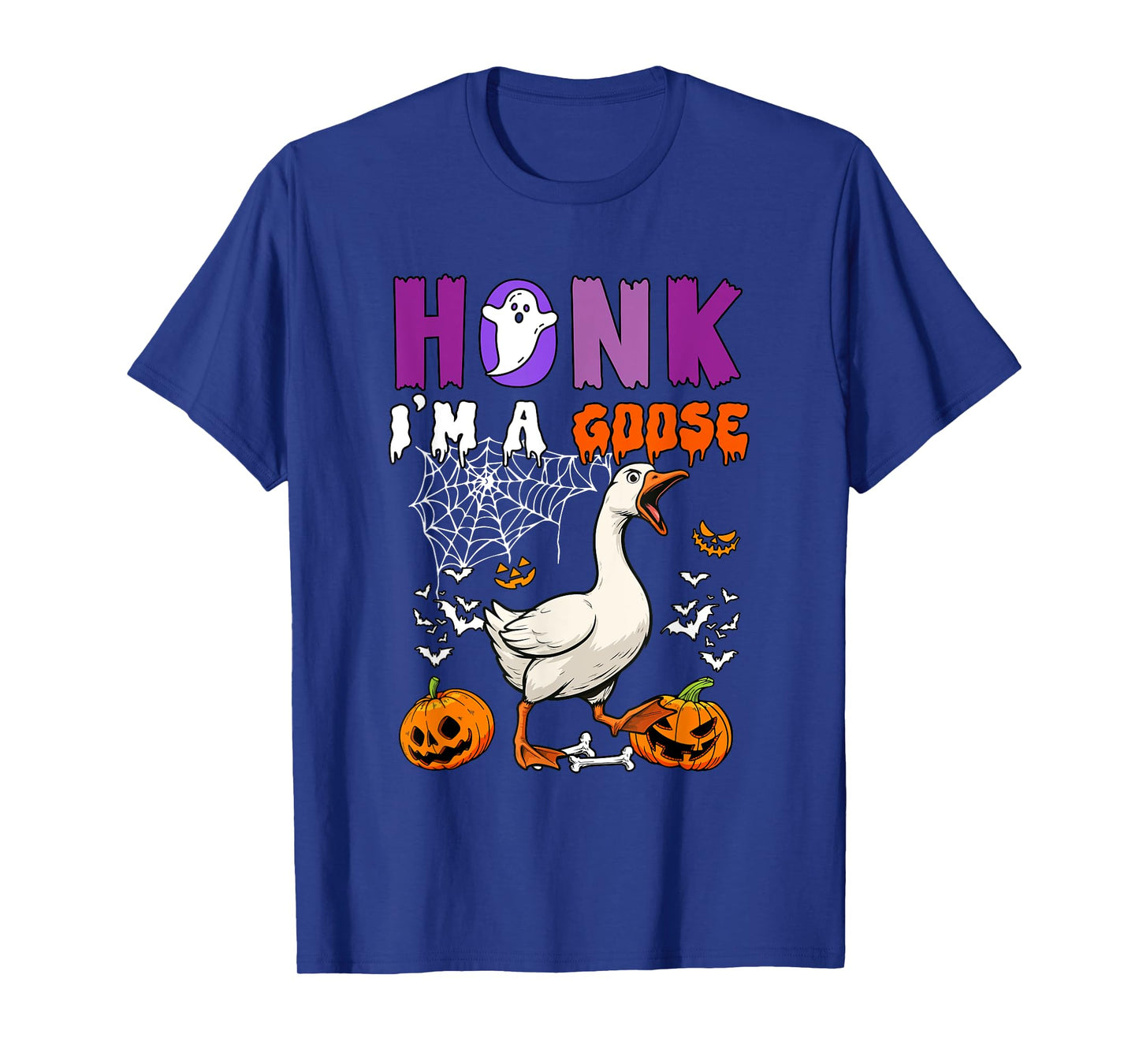 Goose Sound Halloween Cosplay Costume Farmer Carved Pumpkins T-Shirt
