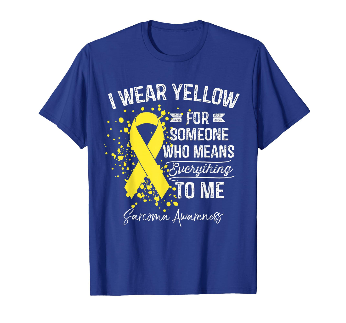 I Wear Yellow Shirt Sarcoma Cancer Yellow Ribbon Awareness T-Shirt