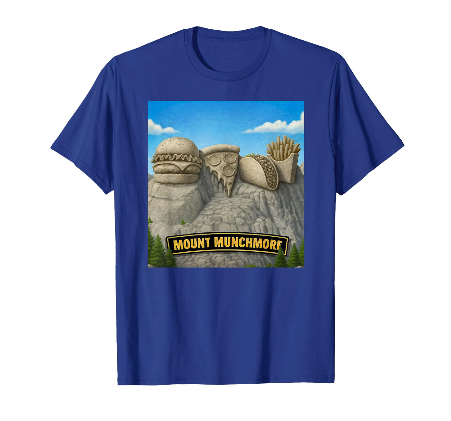 Mount Munchmore Funny Food Lovers Parody T-Shirt