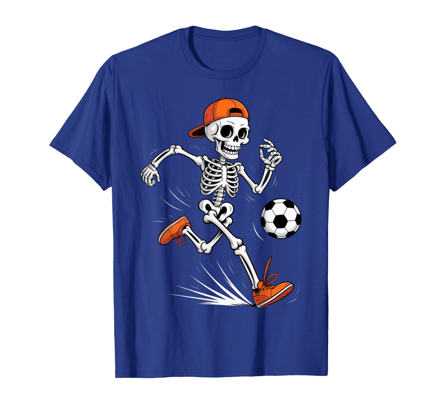 Skeleton Soccer Halloween Costume Funny Men Boys Kids Tee T-Shirt