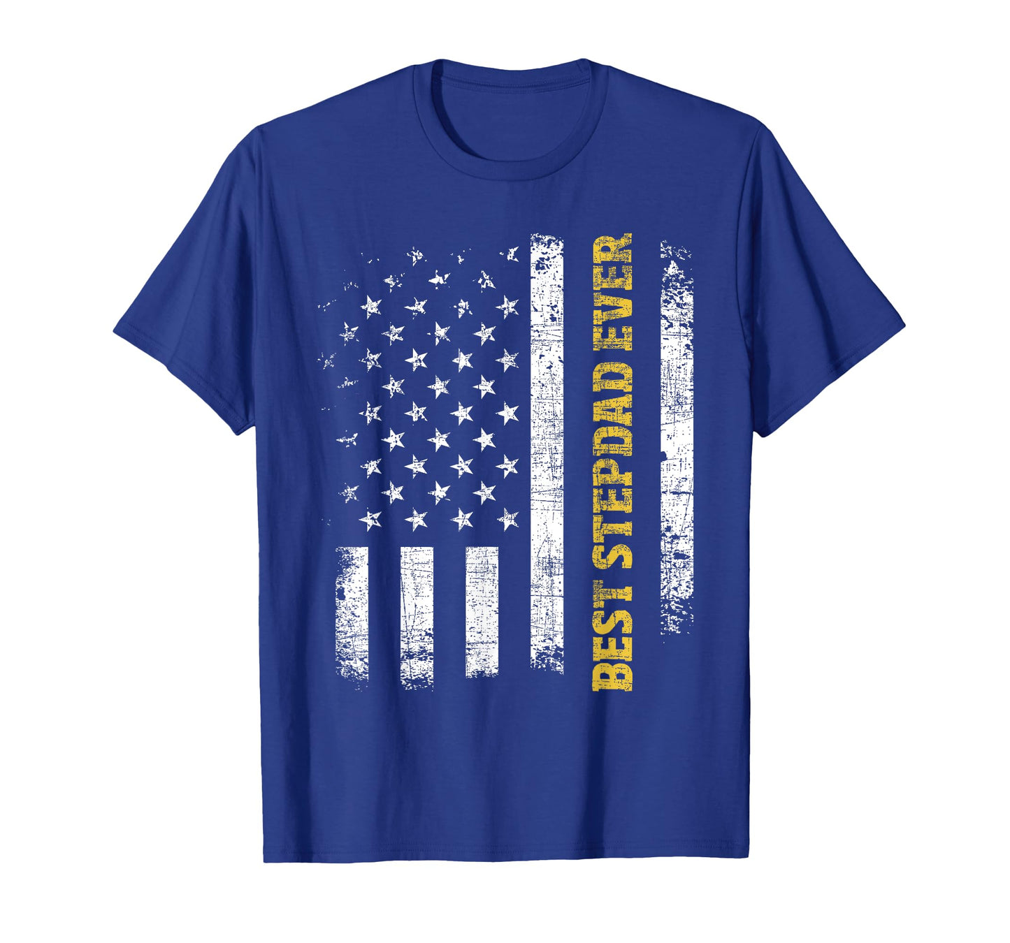 Best Stepdad Ever - USA American Flag Stepfather Bonus Dad T-Shirt
