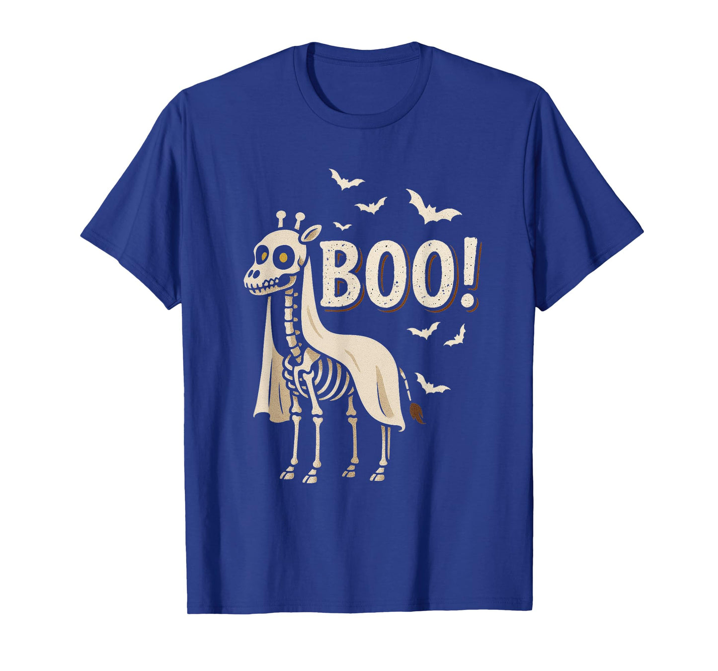 Boo Skeleton Giraffe Funny Halloween Costume Tee. T-Shirt