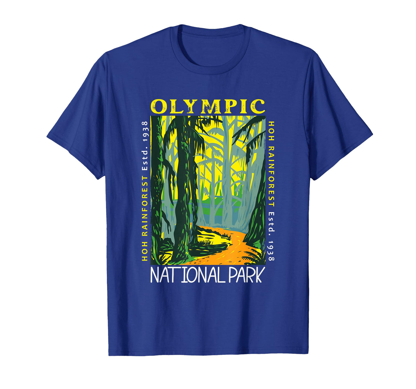 Hoh Rainforest Washington National Park Vintage T-Shirt
