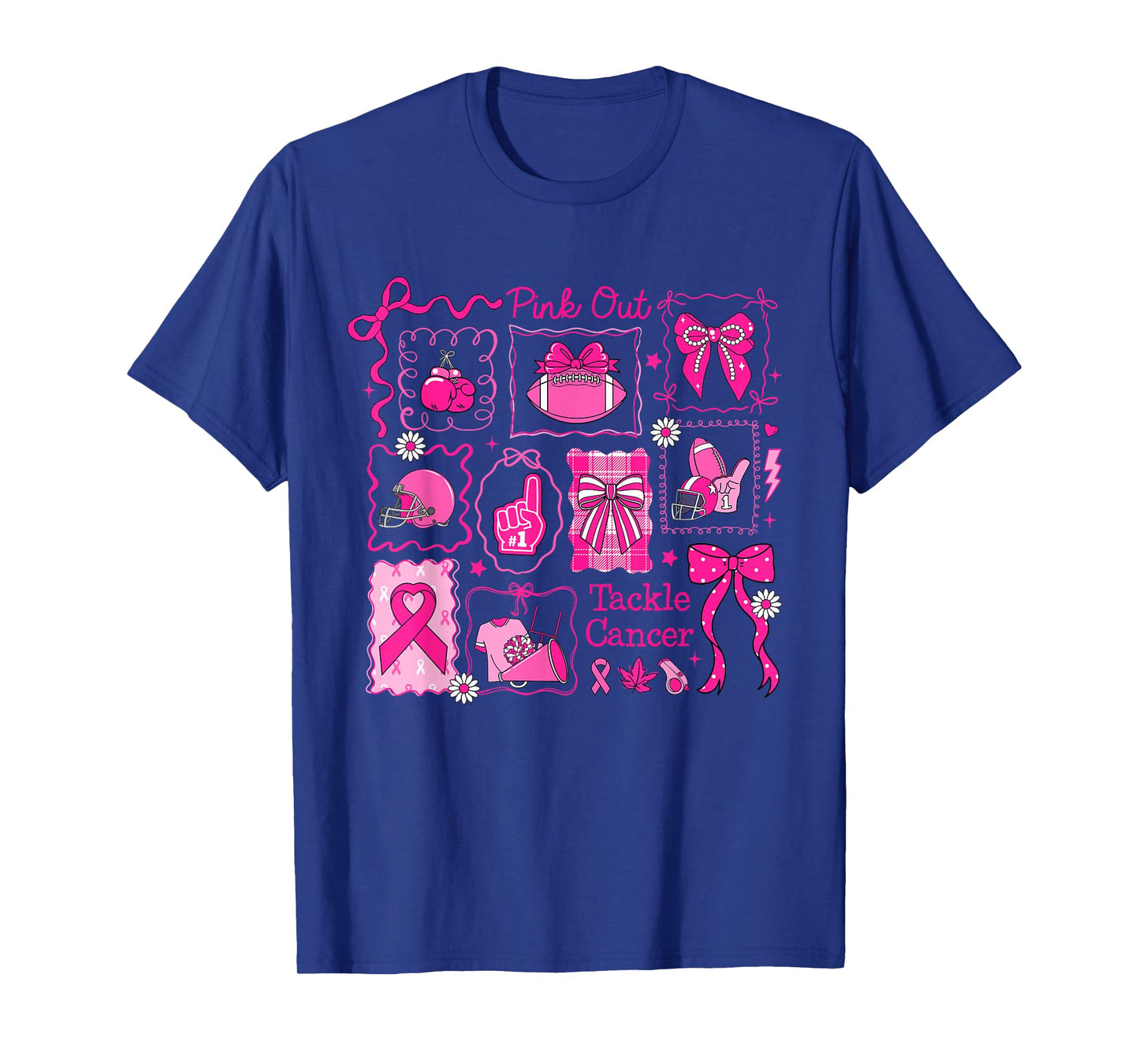 Breast Cancer Awareness Support Football for Women & Men T-Shirt