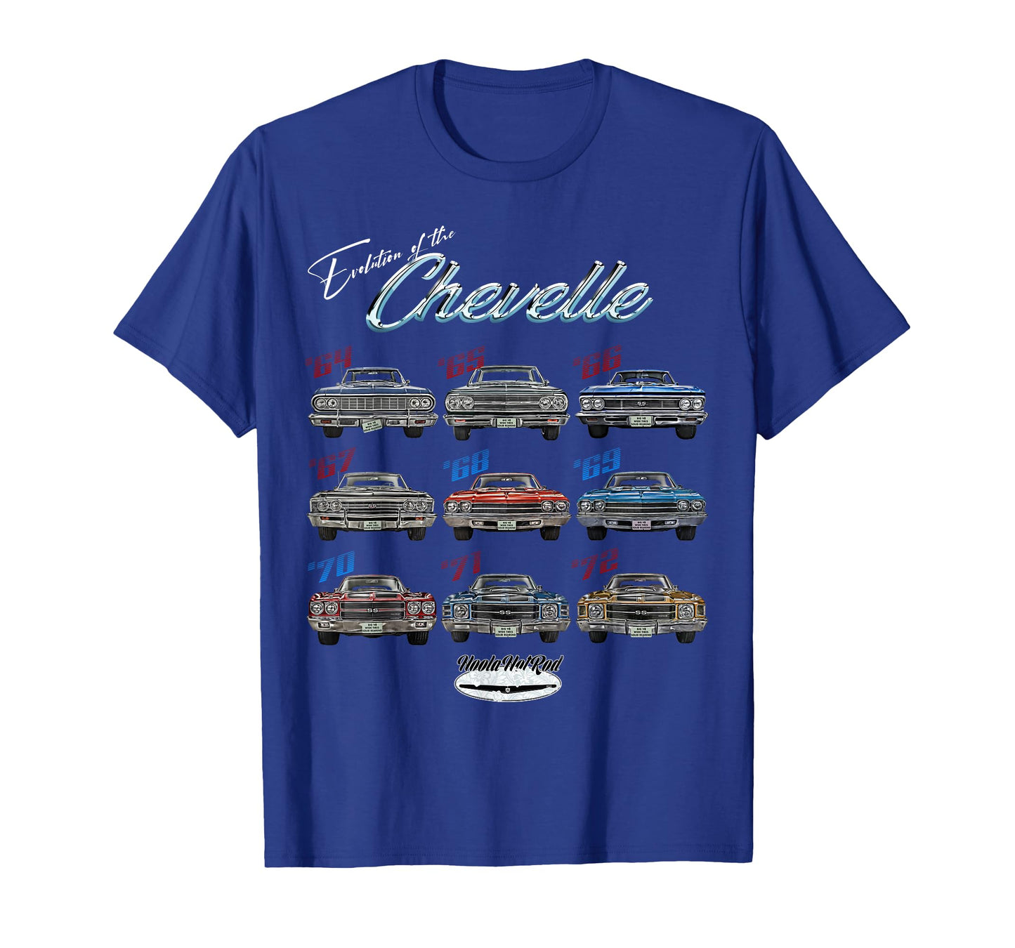 Evolution of the Chevelle SS Hotrod Muscle Car SS454 SS427 T-Shirt