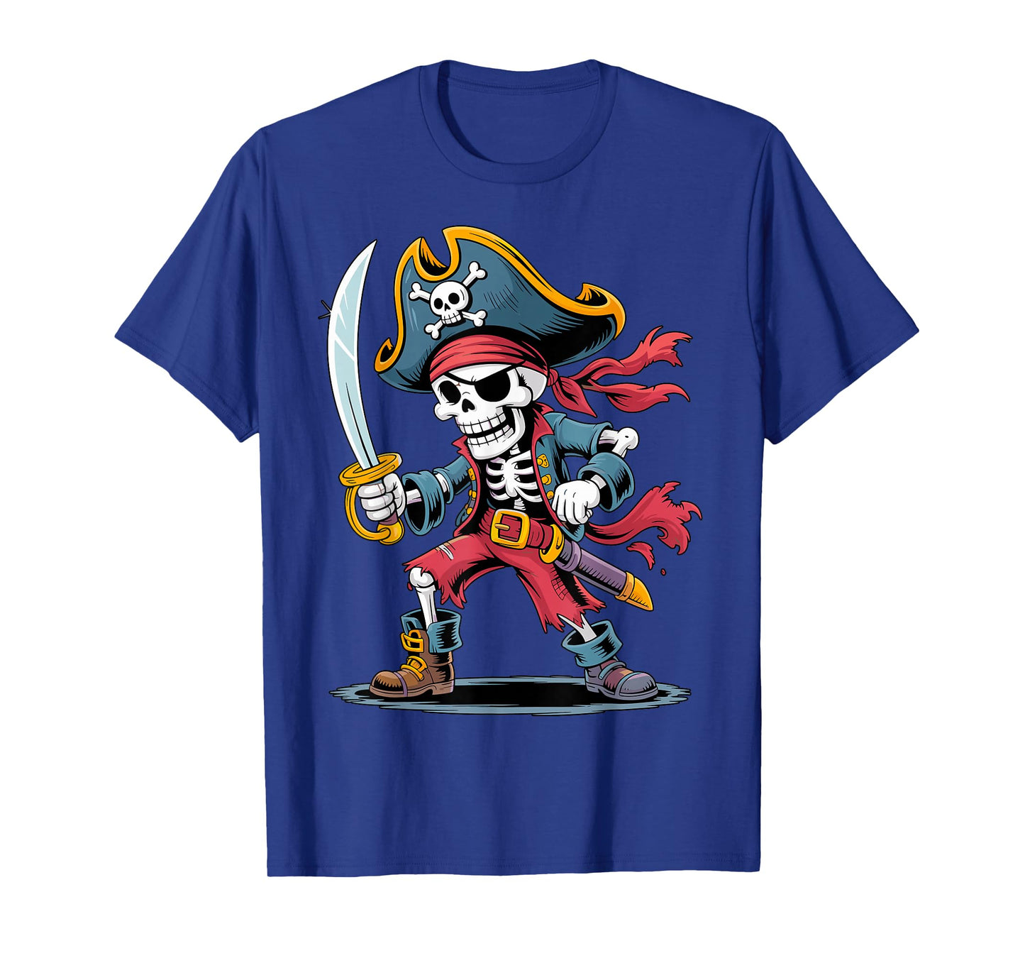Pirate Skeleton Halloween T-Shirt