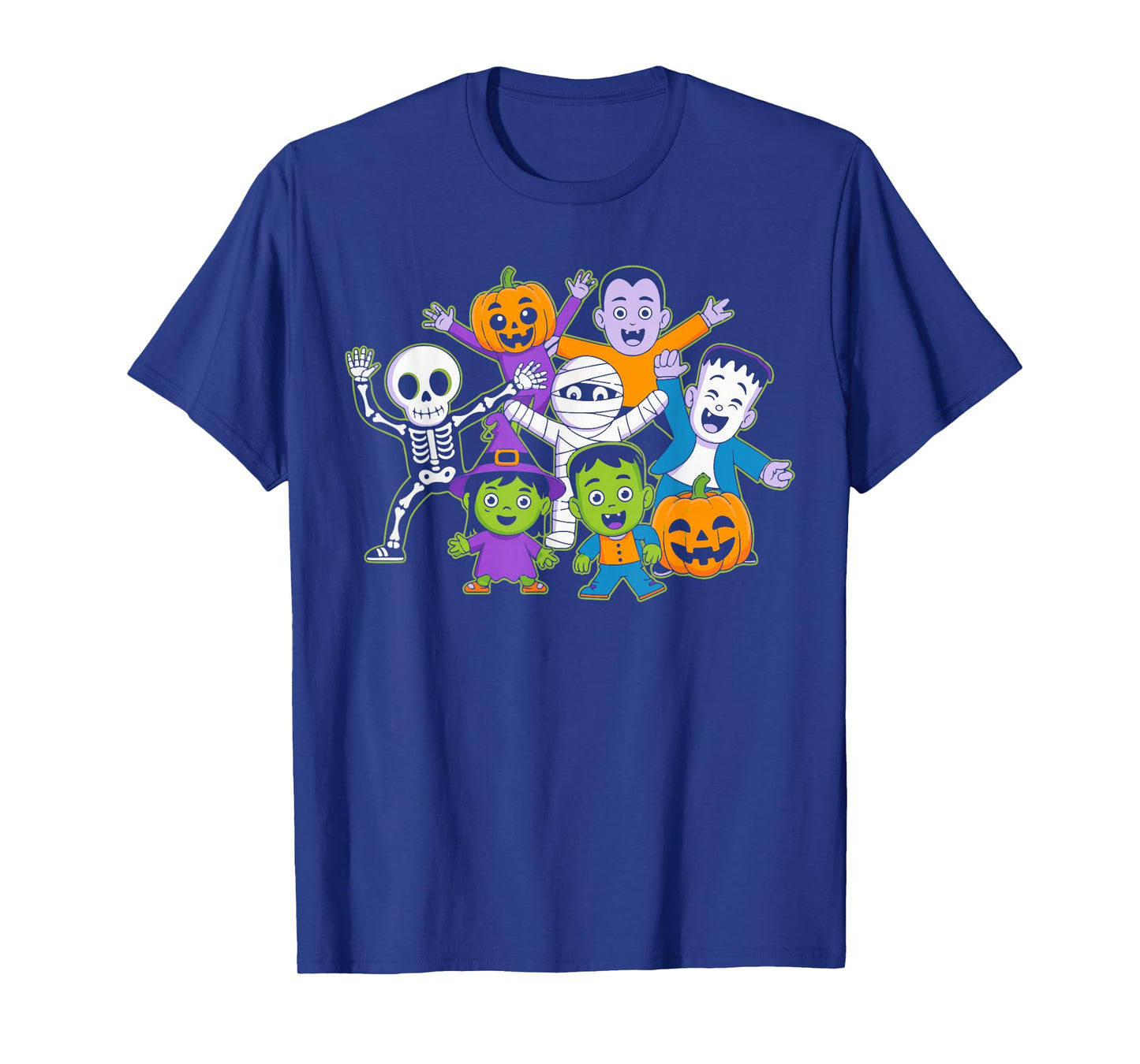 Funny Halloween Dance Skeleton Ghost Pumpkin Outfit Kids T-Shirt