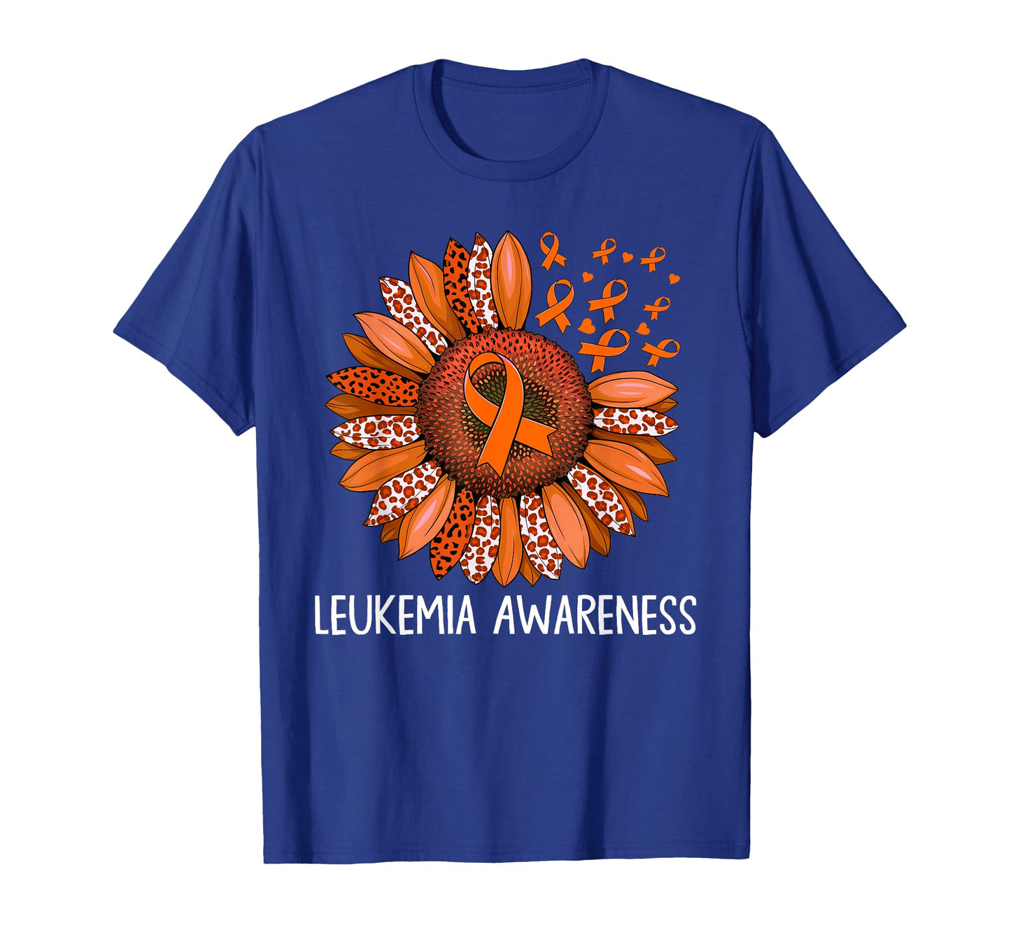 Sunflower Motivational Support Leukemia Awareness Men Women T-Shirt