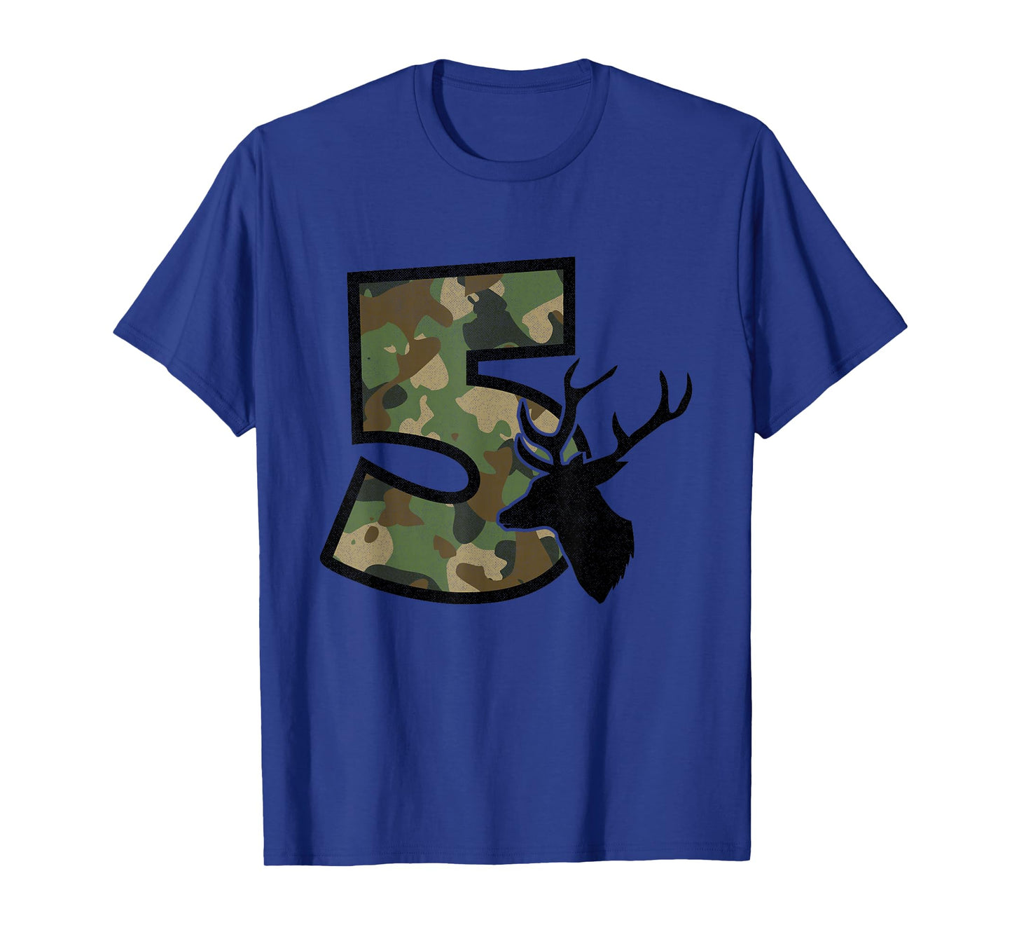 Country Boys Camo 5 Five Year Old Birthday Deer Hunter Theme T-Shirt