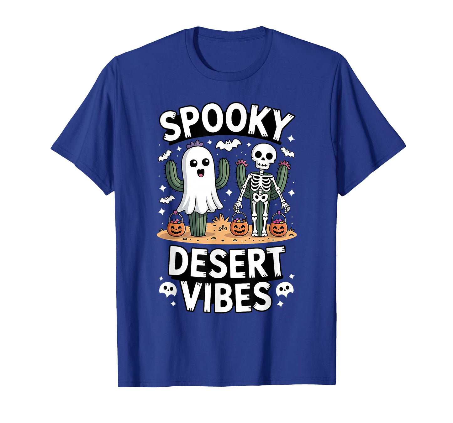 Cactus Skeleton Desert Spooky Halloween Desert Vibes T-Shirt