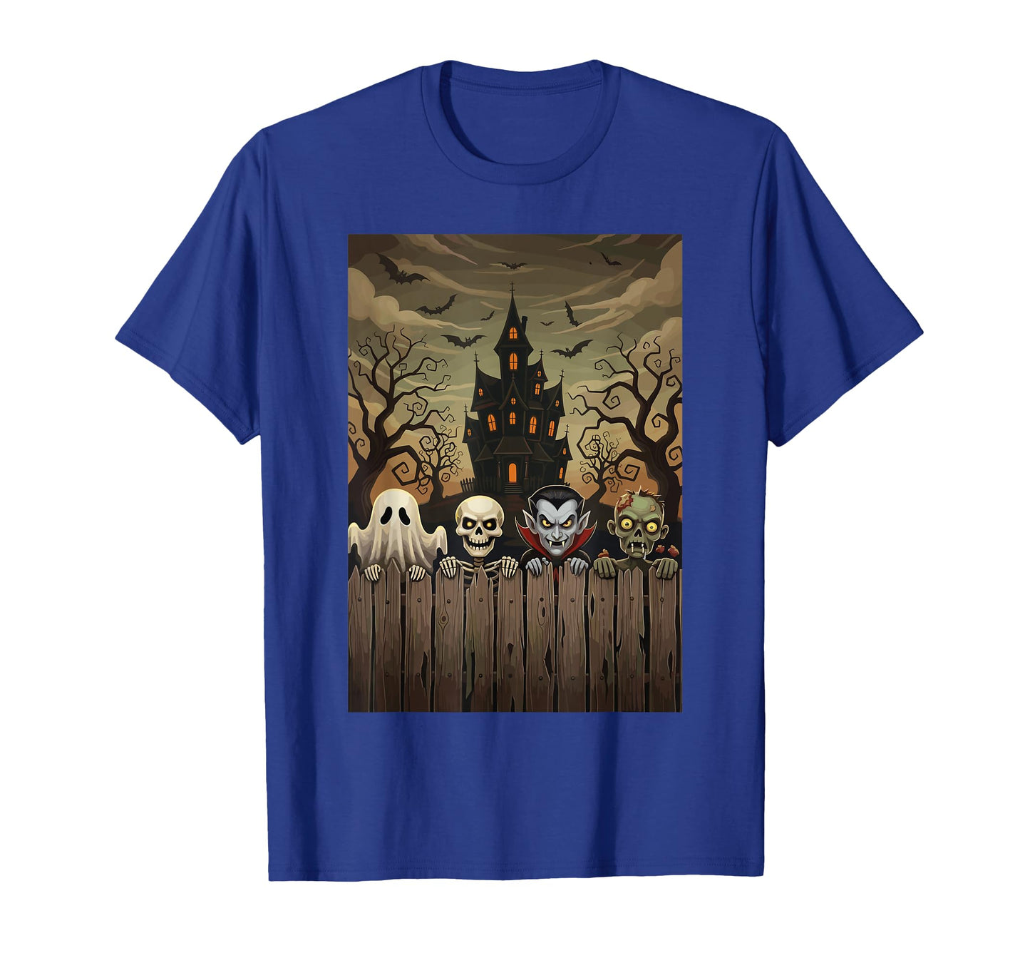 Halloween Skeleton Boo Vampire Zombie Scary Squad T-Shirt