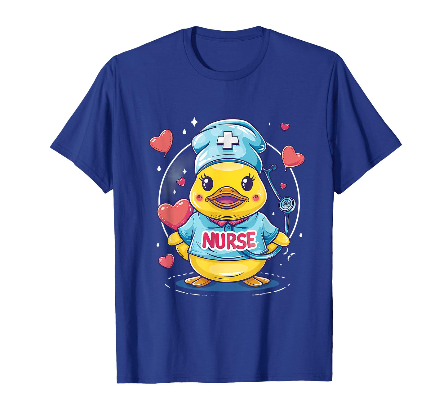 Nurse Rubber Duck Heart Rubber Duckie Nurse Appreciation T-Shirt