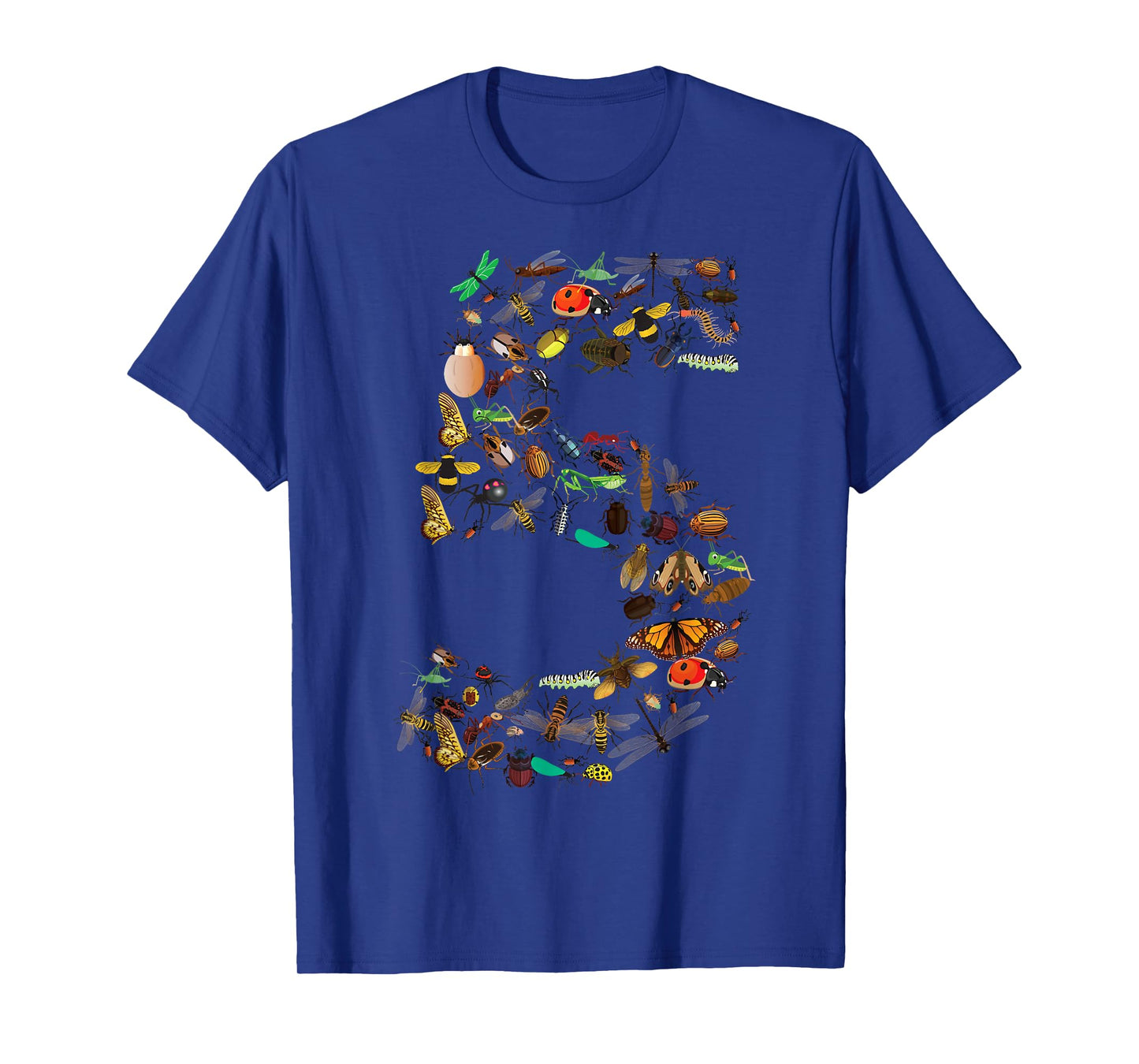 Funny Bugs 5th Birthday Gift | Cute 5 Years Old Boy Girl Kid T-Shirt