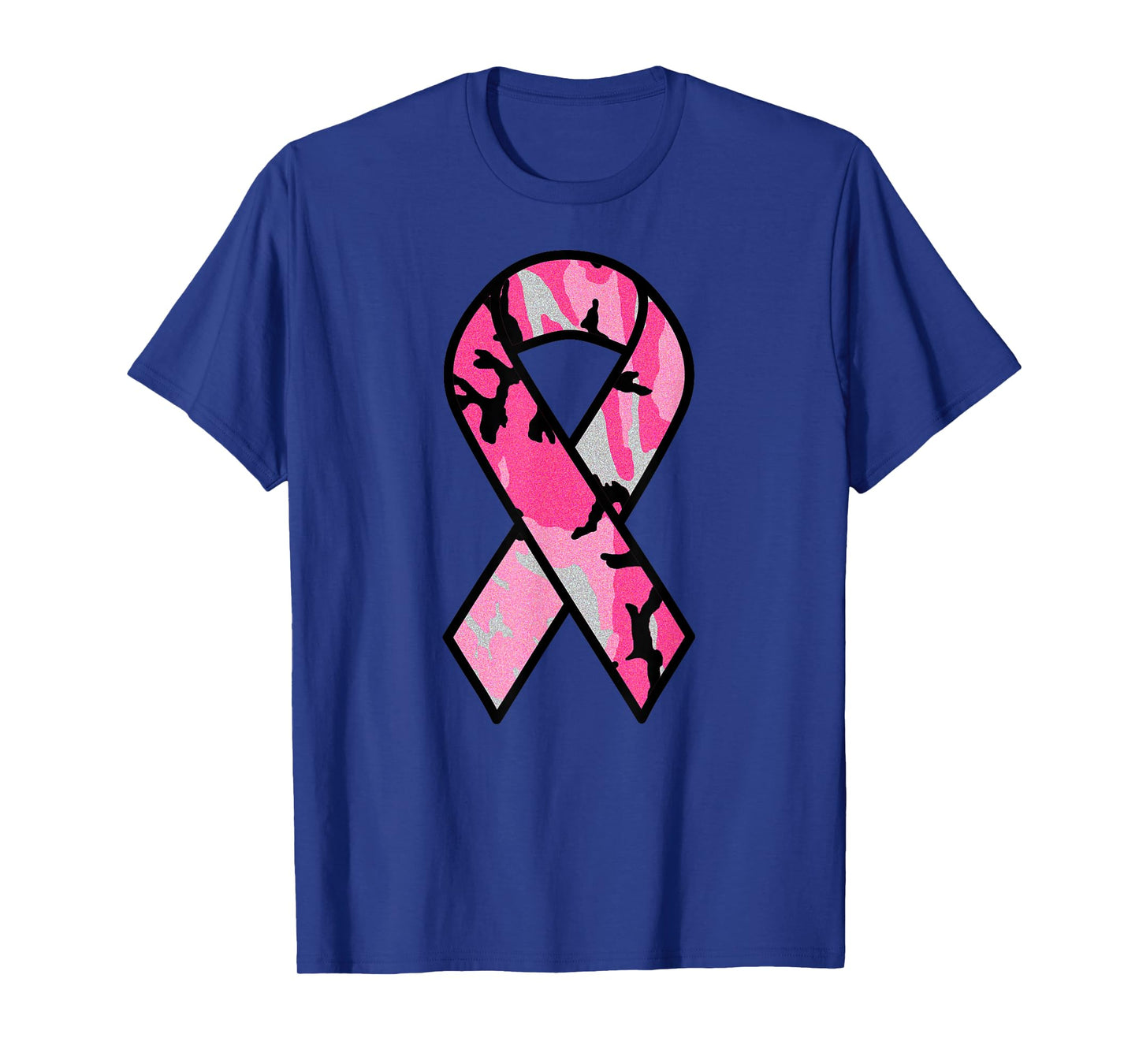 Breast Cancer Awareness Ribbon Pink Survivor Camo T-Shirt