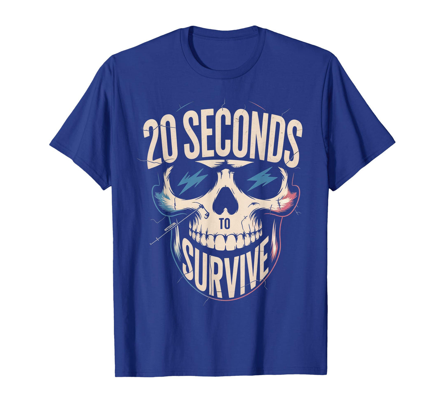 Skeleton 20 Seconds to Survive Chase and Catch Tag Sport Fun T-Shirt