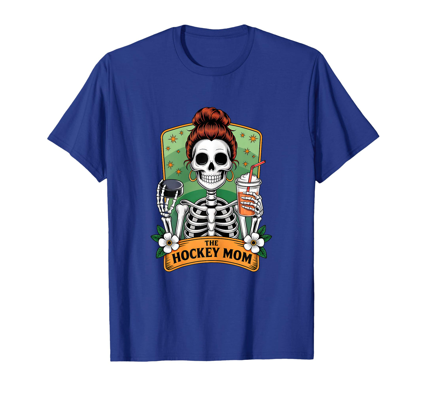 The Hockey Mom Tarot Card Skeleton Game Day Proud Moms T-Shirt