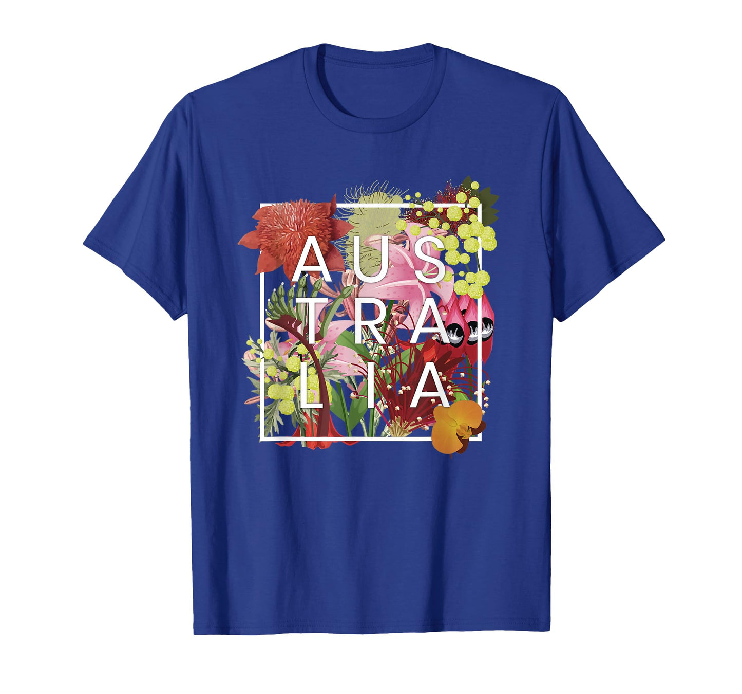 Flowers of Australia Word Art - Australian Pride T-Shirt