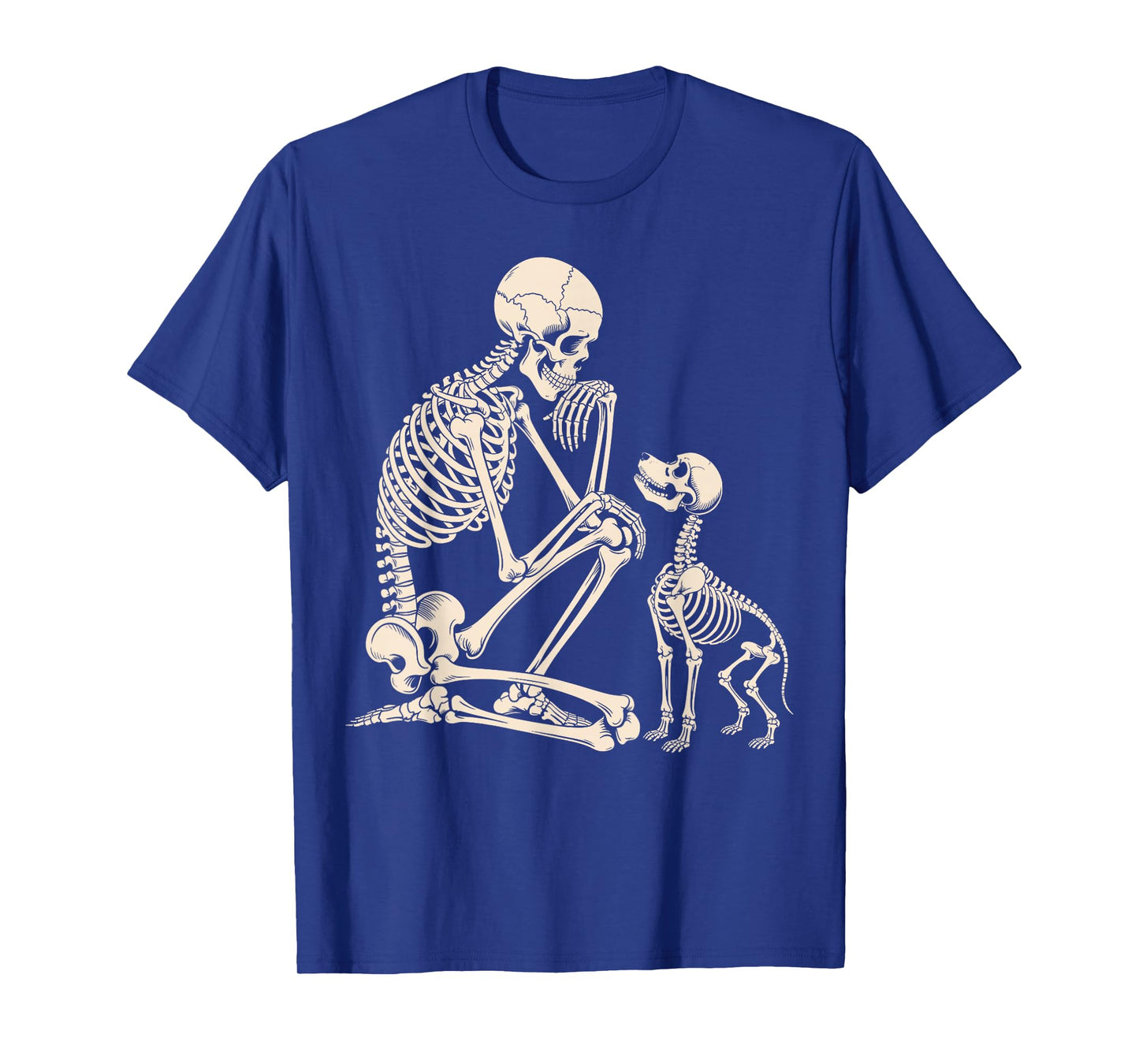 Human Dog Skeleton Graphic T-Shirt