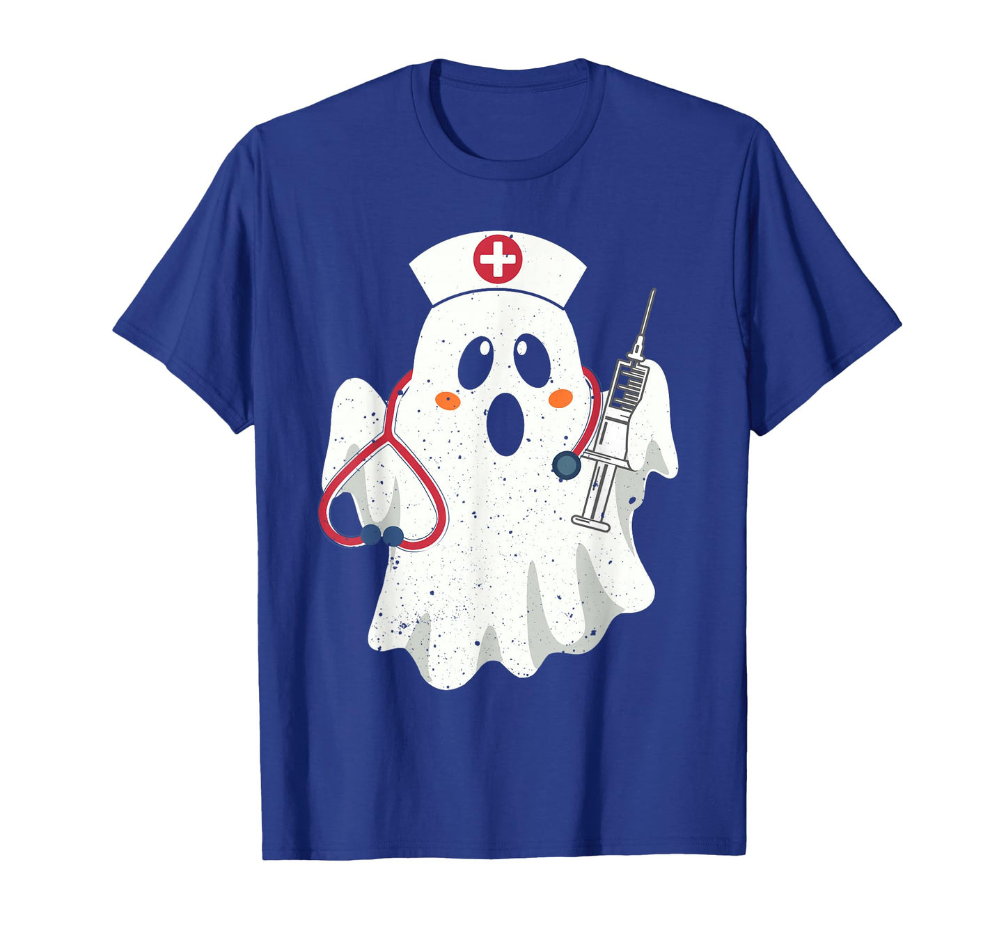 Nurse Boo Ghost Halloween Costume Funny Nursing Girls Women T-Shirt