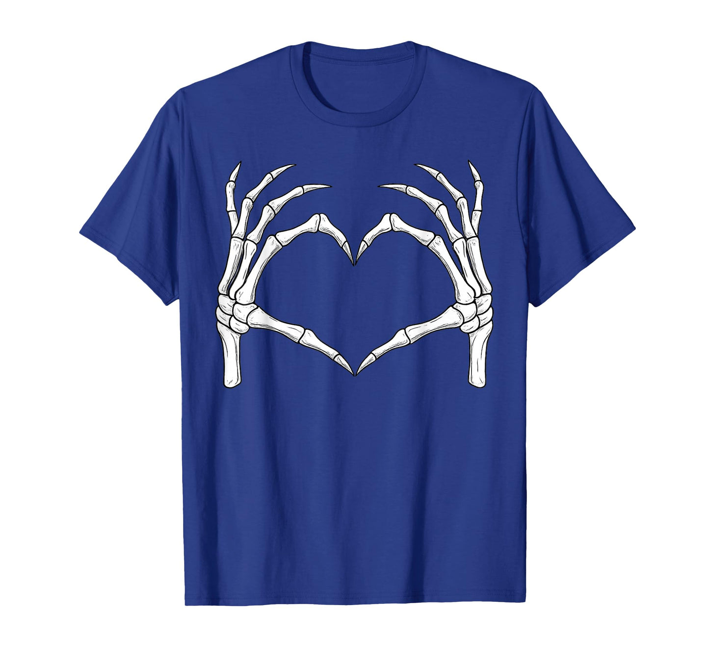 Skeleton Hands Heart Shape Spooky Halloween Love Creepy Goth T-Shirt