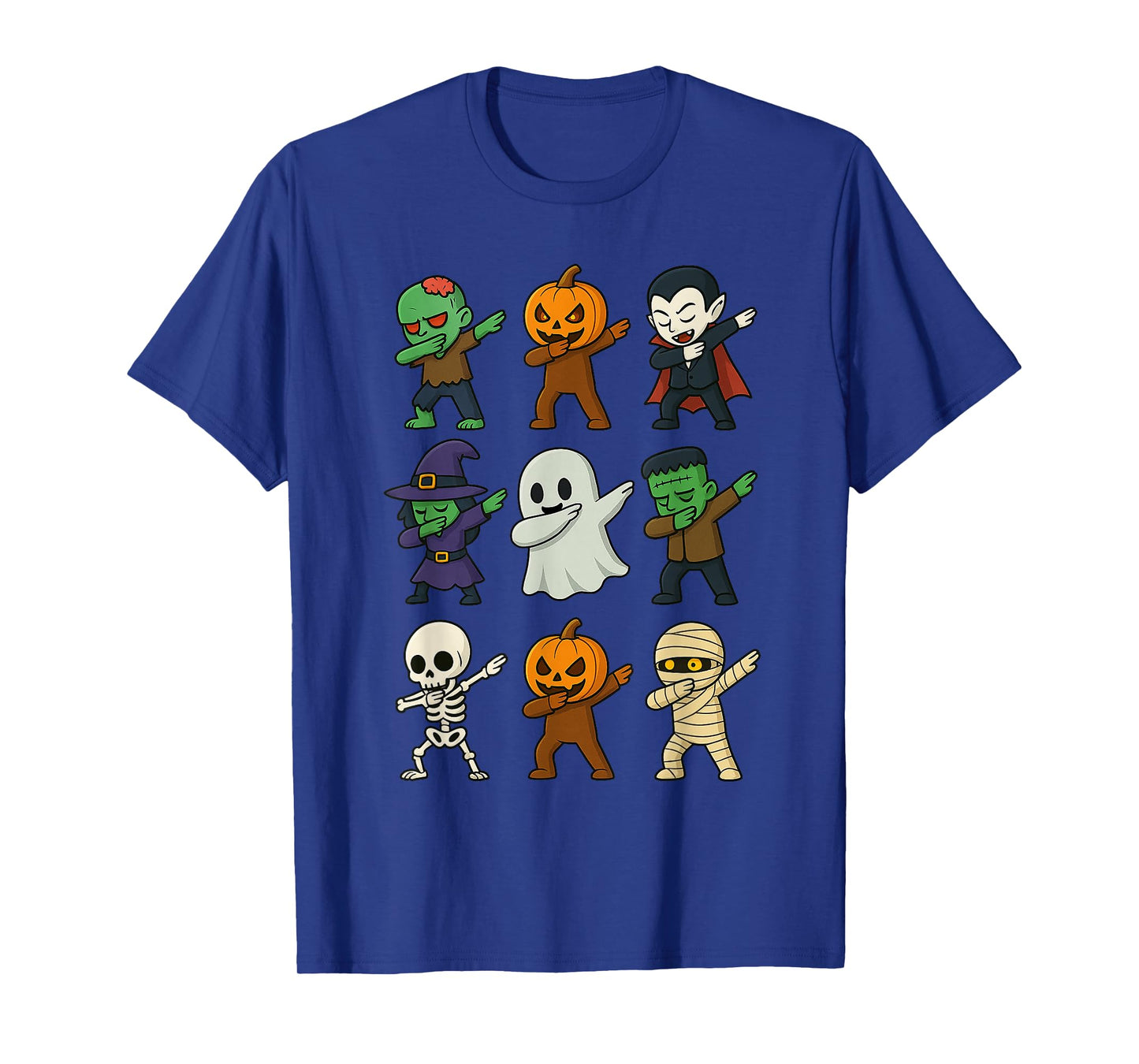 Dabbing Halloween Boys Skeleton Zombie Scary Pumpkin Mummy T-Shirt