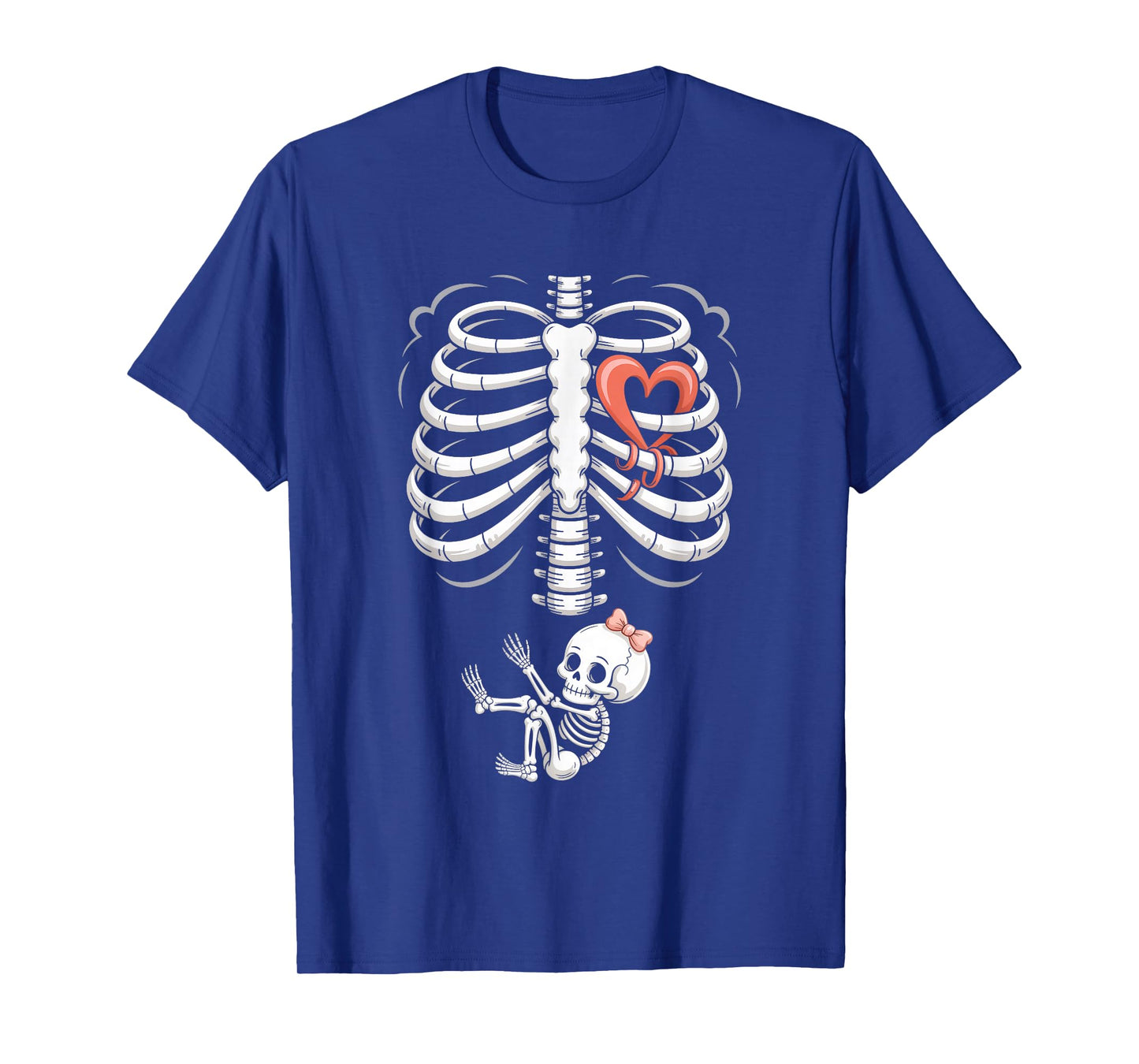Baby Shower Skeleton Halloween Pregnancy Annoucement Girls T-Shirt