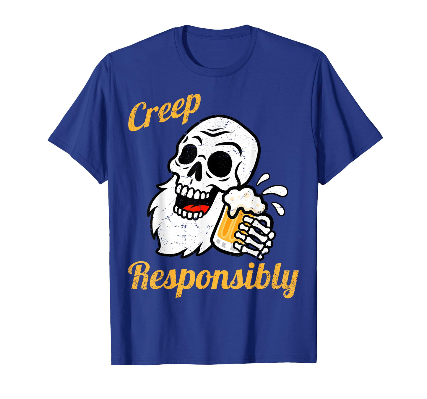 Creep Responsibly Halloween Spooky Haunted Celebration T-Shirt