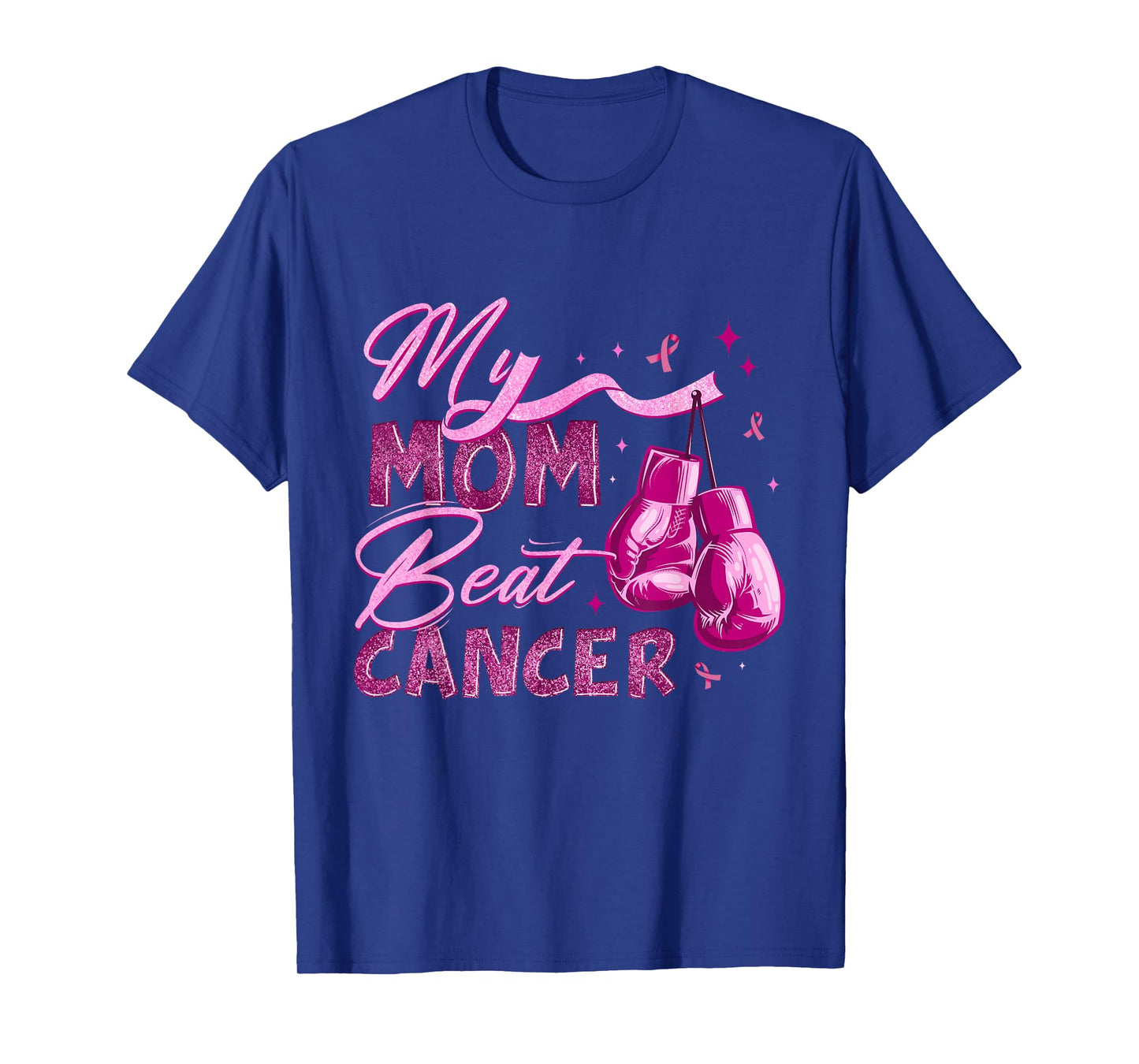 My Mom Beat Cancer Breast Cancer Awareness Support Squad T-Shirt