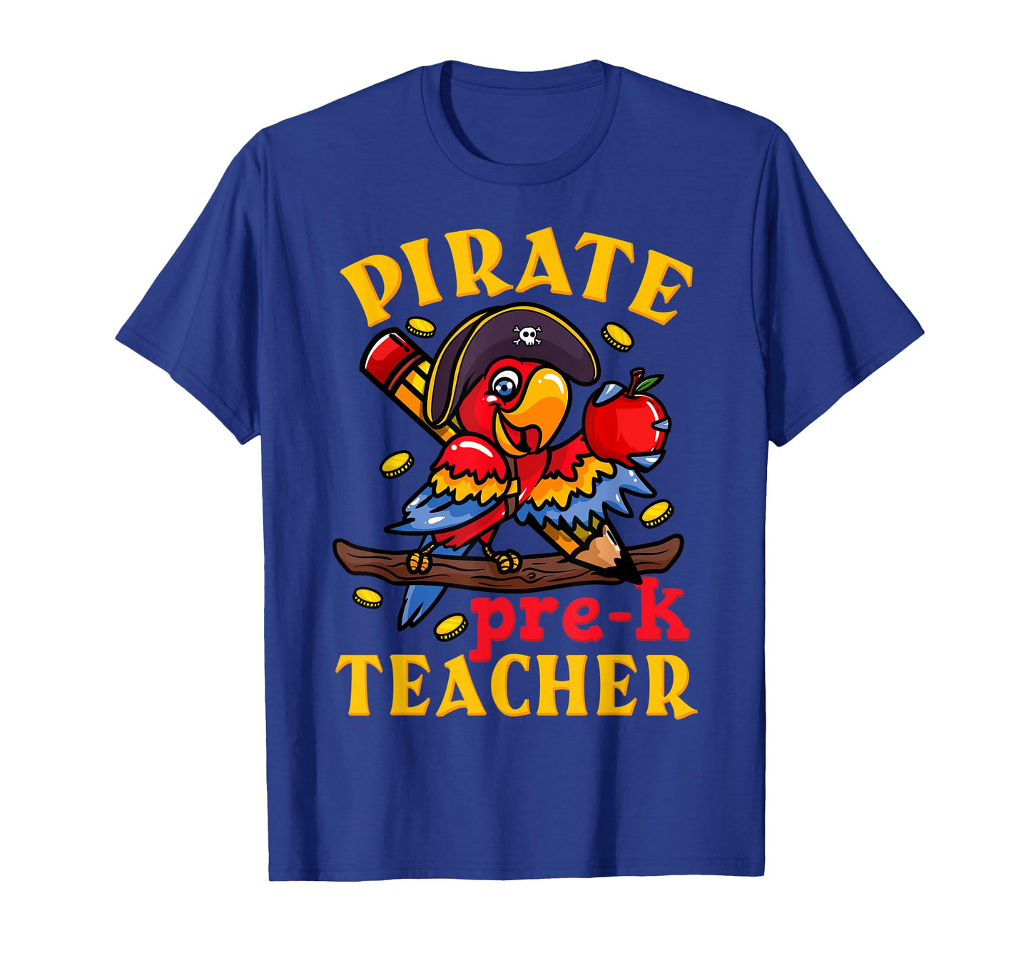 Pirate Pre-K Teacher Preschool Halloween T-Shirt for Men Women Kids