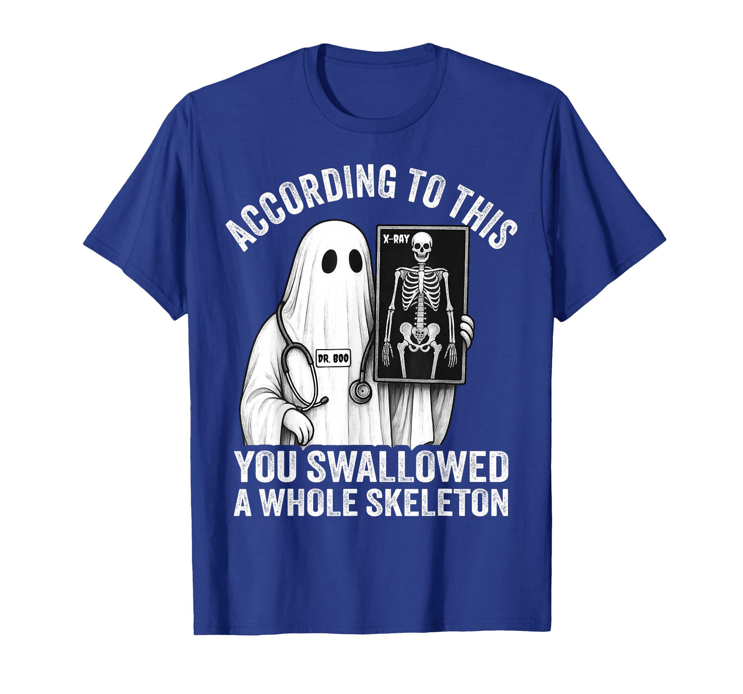 Funny Ghost Doctor X-Ray Technician Halloween Medical Nurse T-Shirt