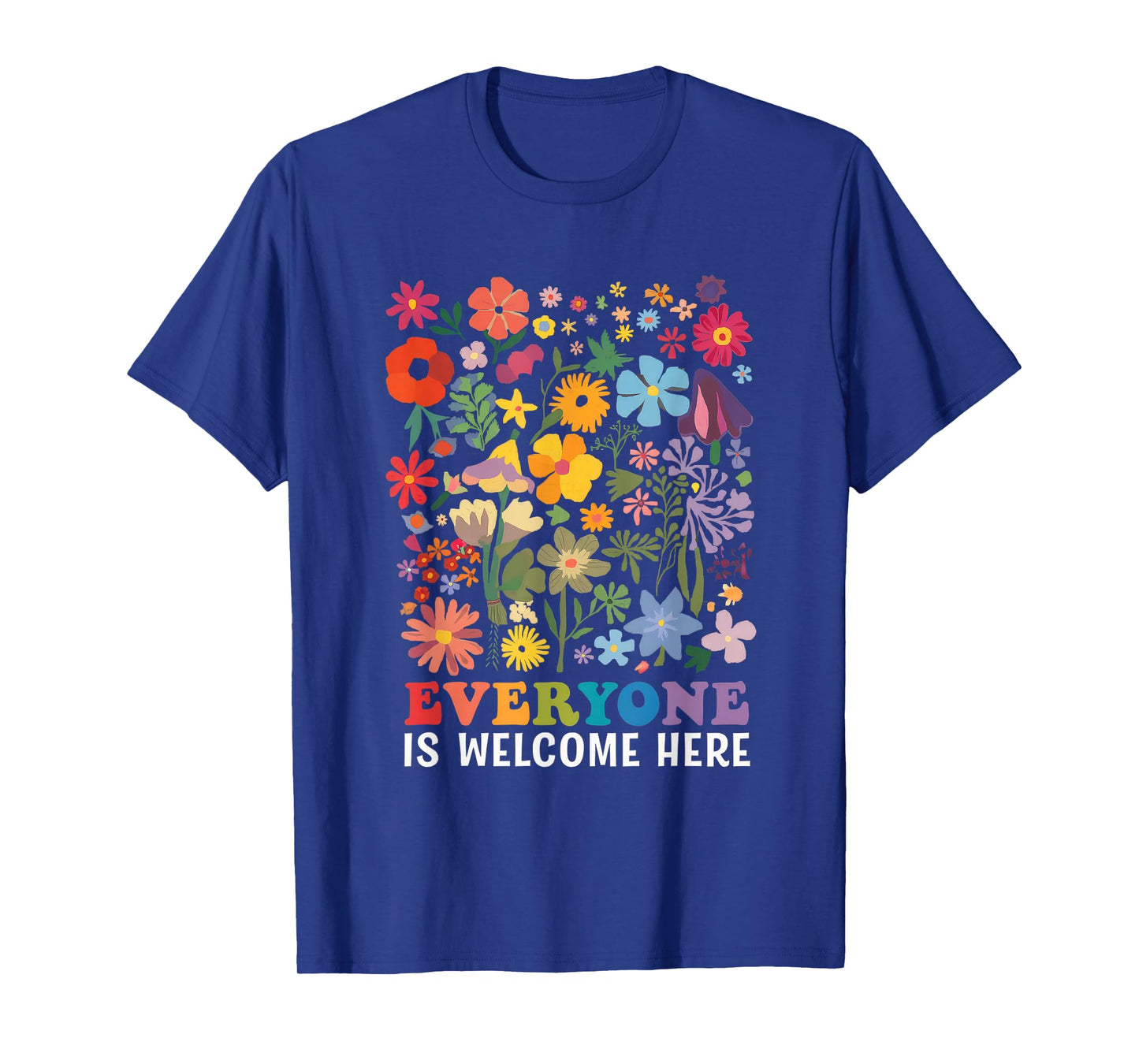 Everyone Is Welcome Here Tshirt Idaho Teacher Support Retro T-Shirt