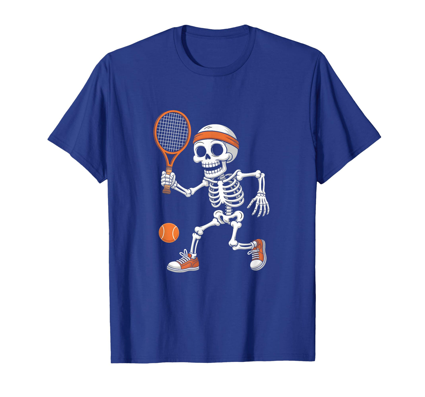Skeleton Tennis Player Halloween T-Shirt