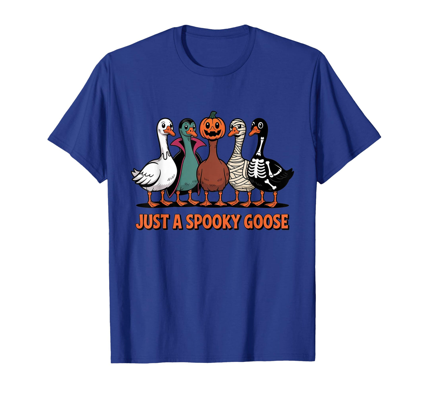 Just a Spooky Goose Funny Halloween Costume Party T-Shirt