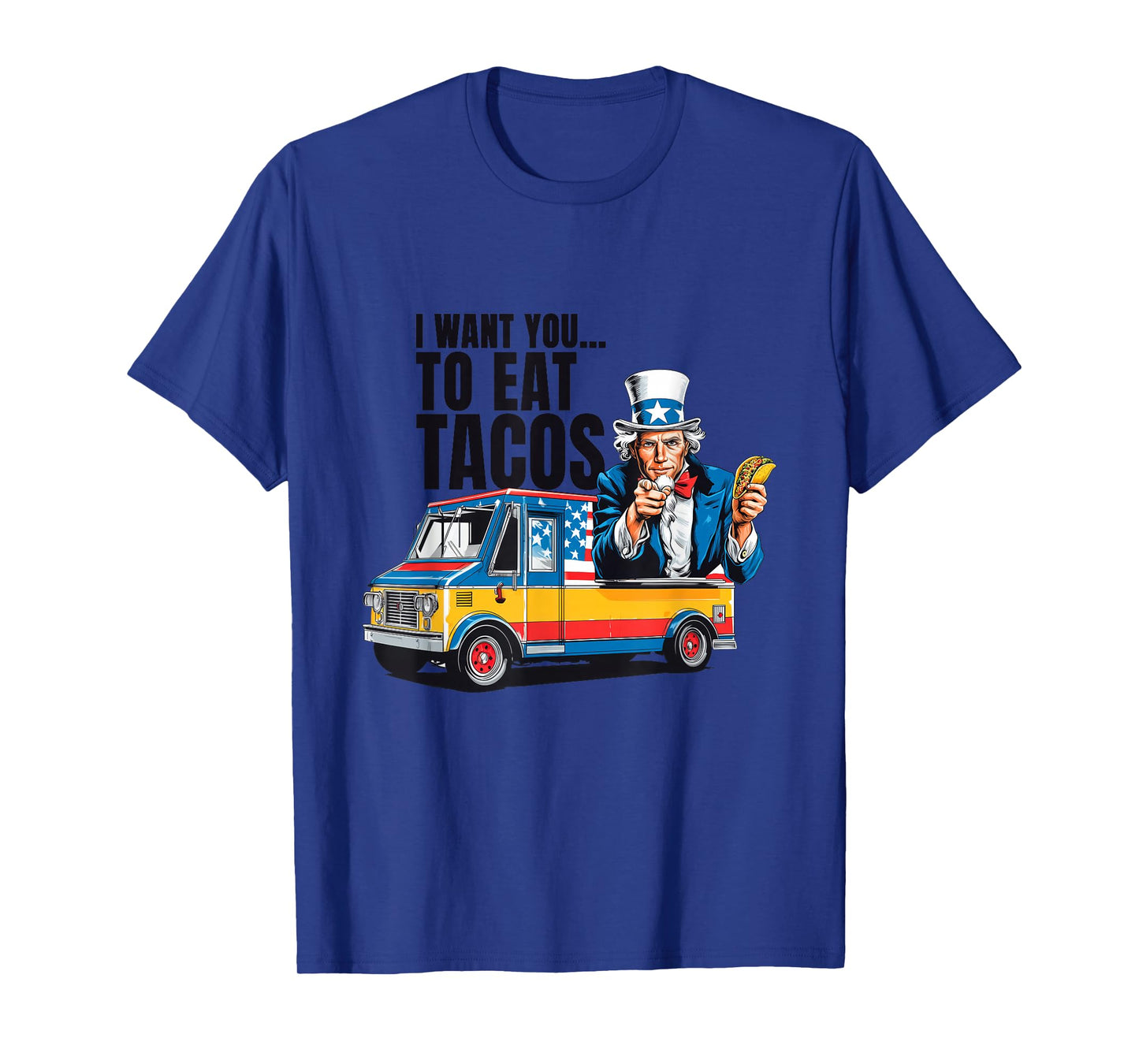 Pretty Patriotic Taco Truck Sam Costume for Boys and Girls T-Shirt