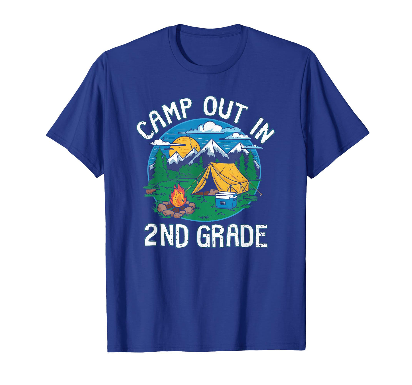 Camp out In 2nd Grade Funny Camping Lovers Back to School T-Shirt