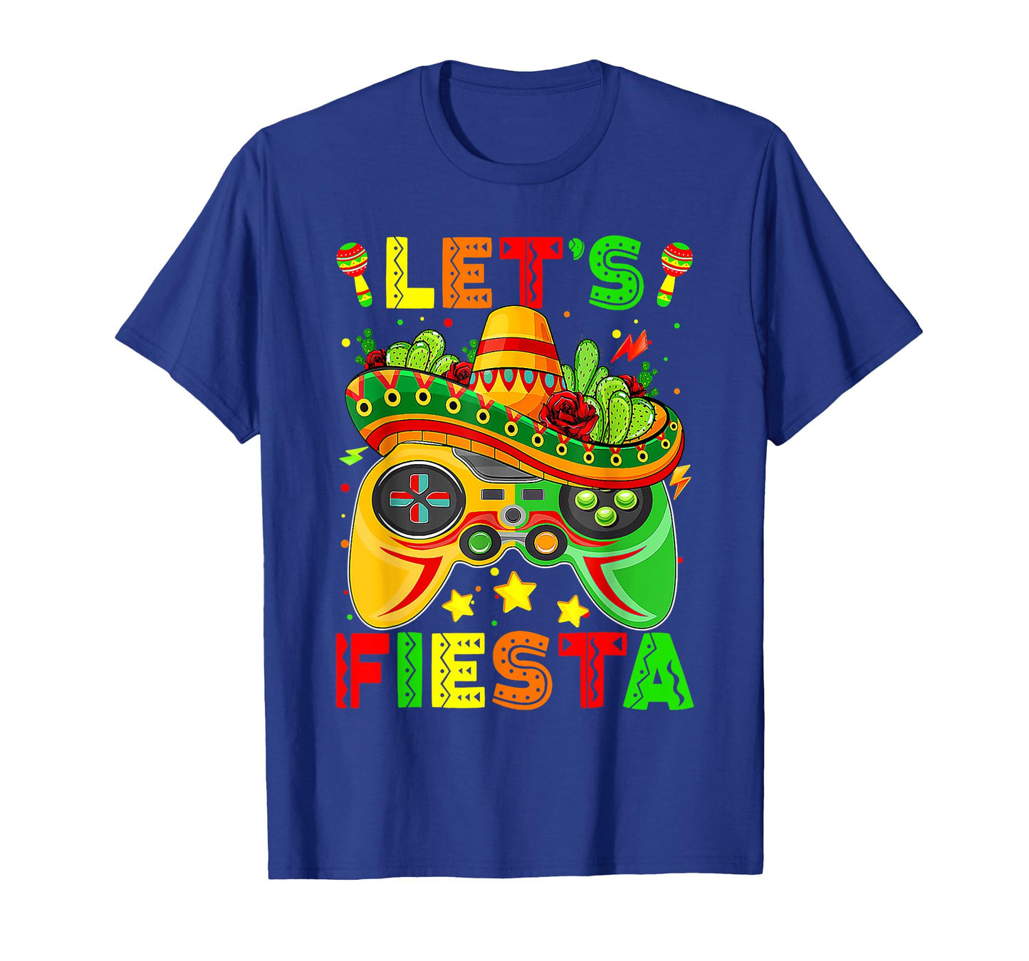 Let's Fiesta Cinco De Mayo Shirt Kids Gamer Boy Video Games T-Shirt