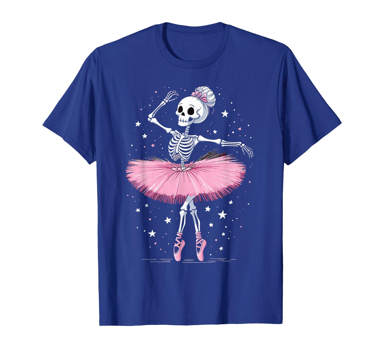 Skeleton Ballerina Ballet Dance Cute Halloween Costume Girls T-Shirt