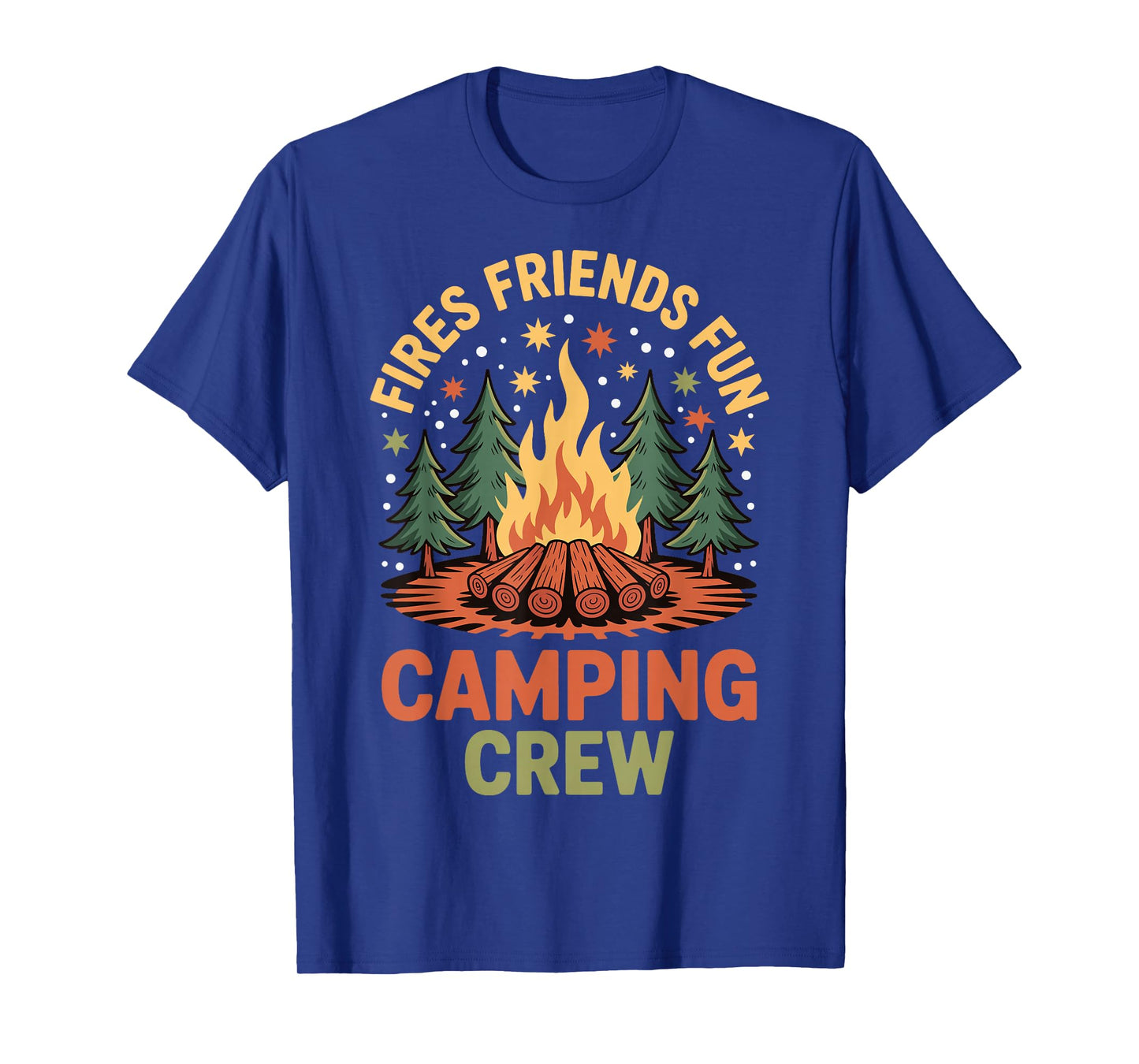 Fires Friends Fun Camping Crew T-Shirt