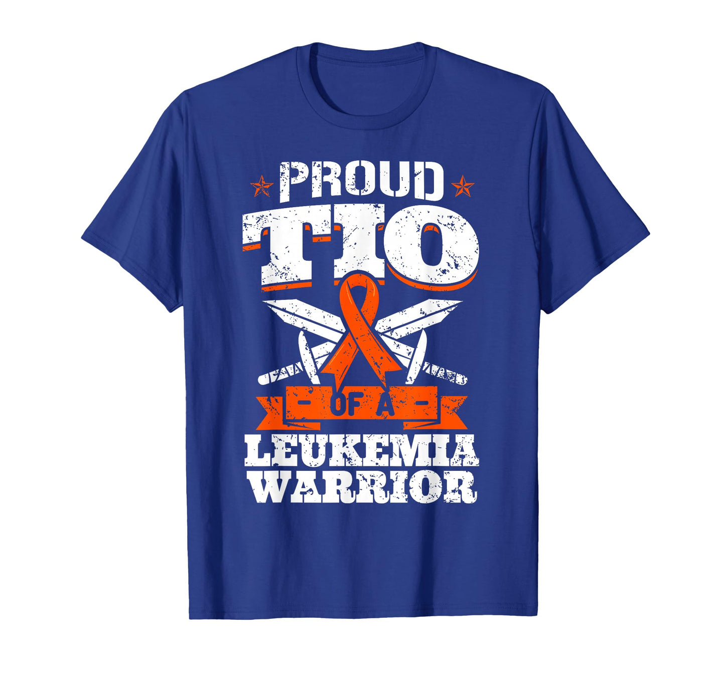 Proud Tio Of A Leukemia Warrior Uncle Awareness Blood Cancer T-Shirt