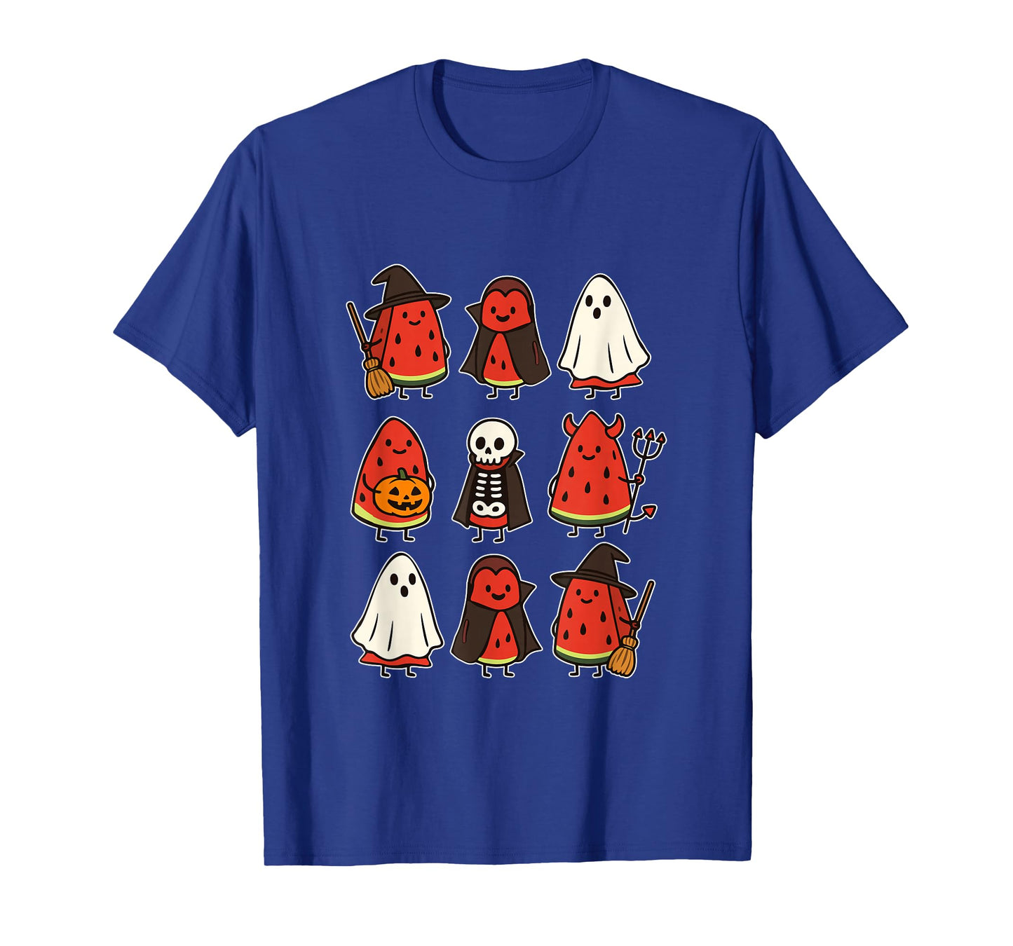 Group Watermelons Cosplay Wicth Boo Ghosts Halloween Vegan T-Shirt