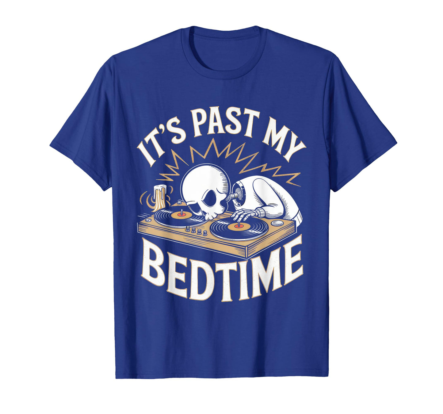 Funny Tshirt Men Humor Skeleton Meme Sarcastic Ironic Tired T-Shirt