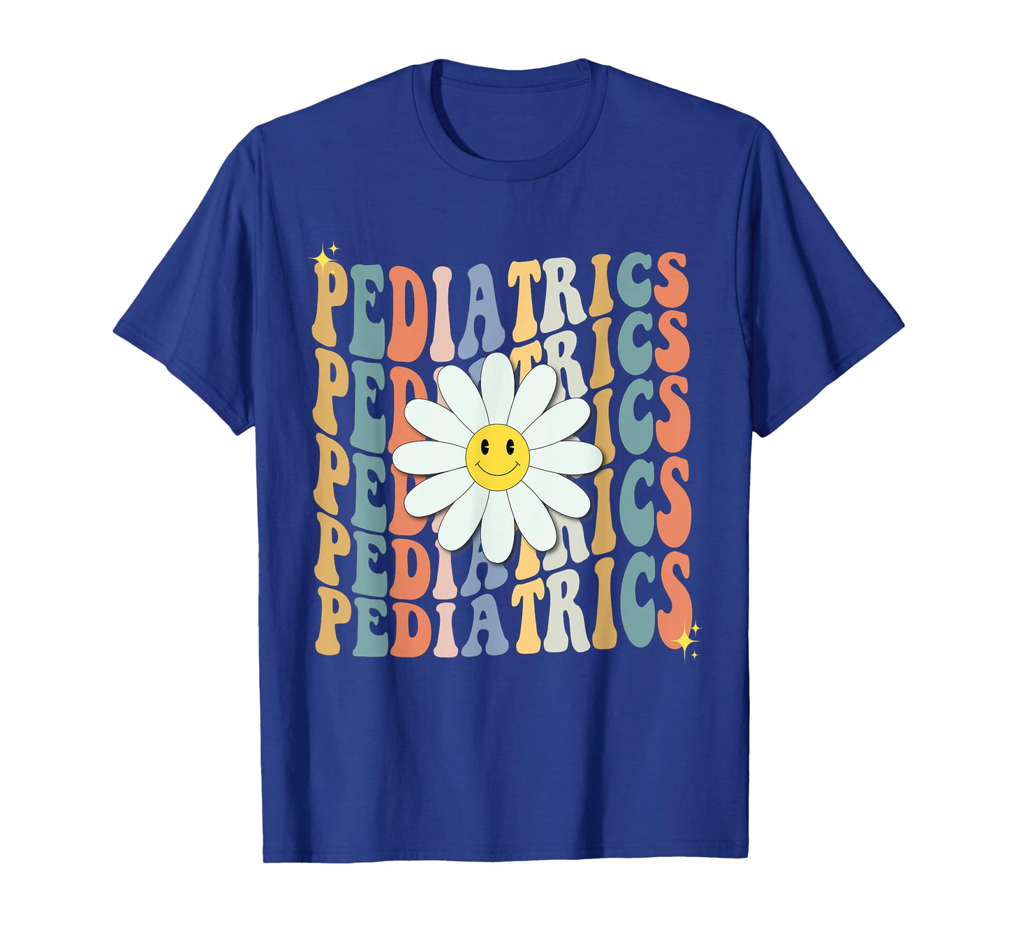 Pediatrics Nurse Squad Pediatrician Team Peds Crew Flowers T-Shirt
